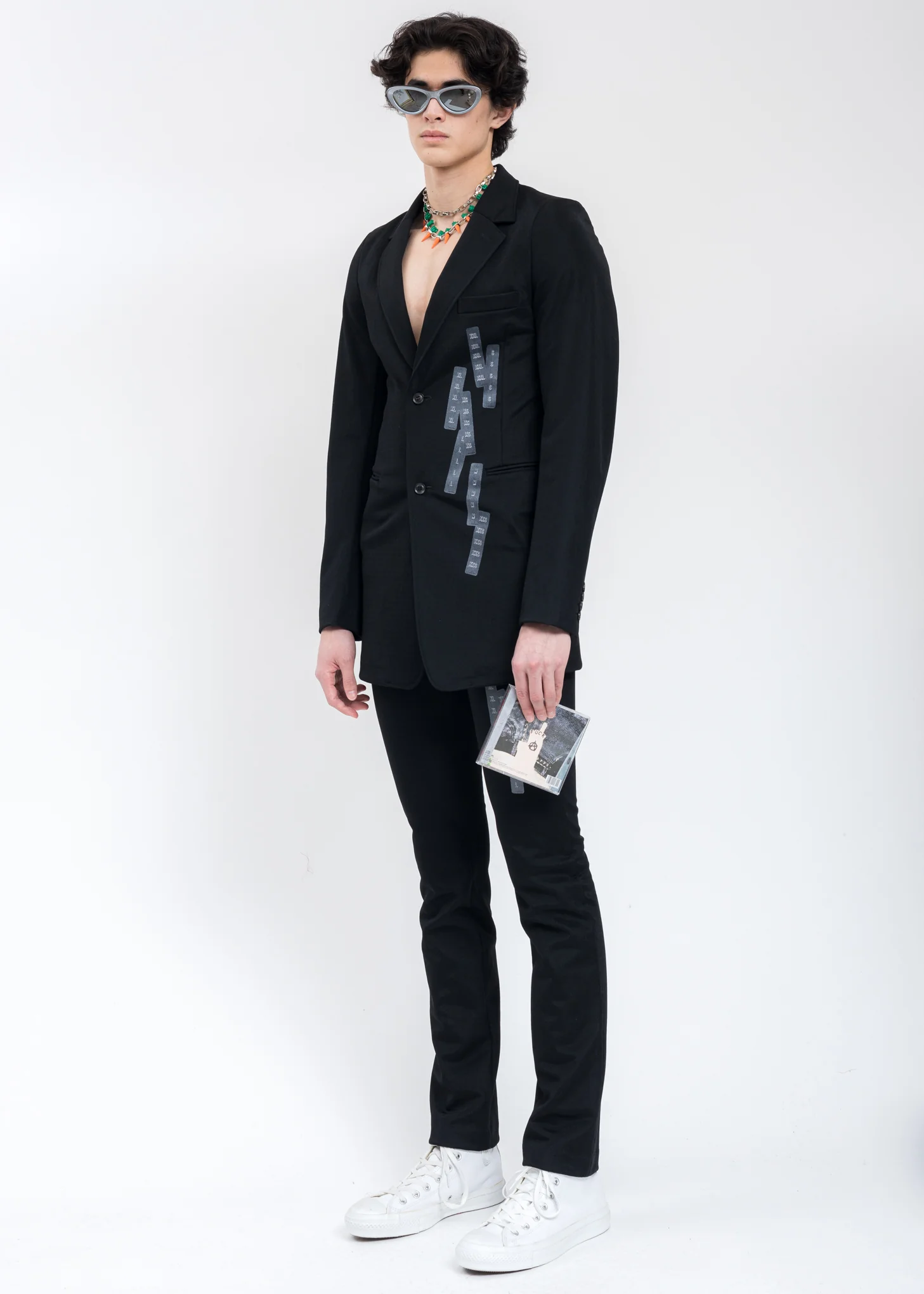 Black STRETCHING ONESIZE Trousers - Image 6