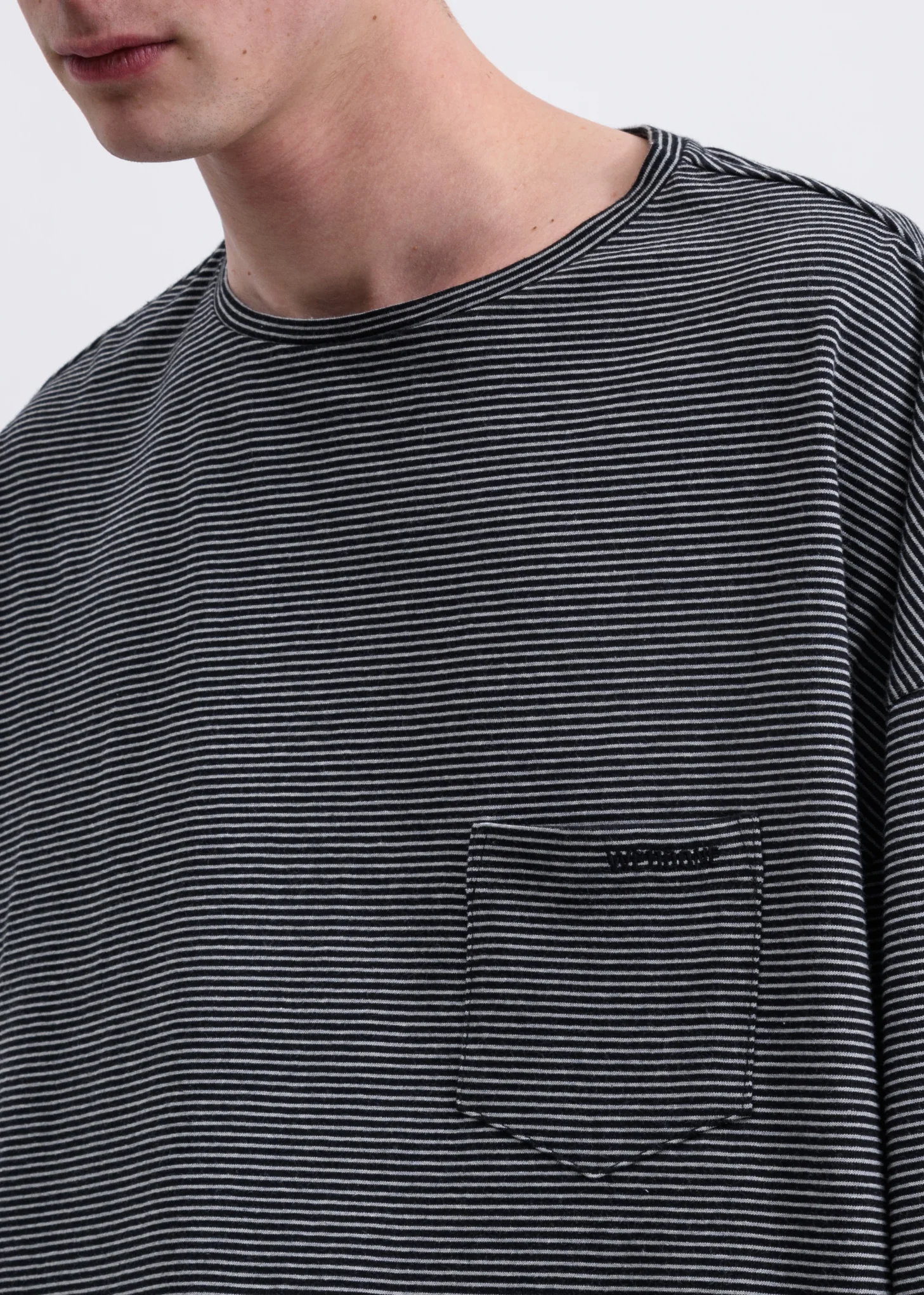 Black Striped Round Long Sleeves - Image 3