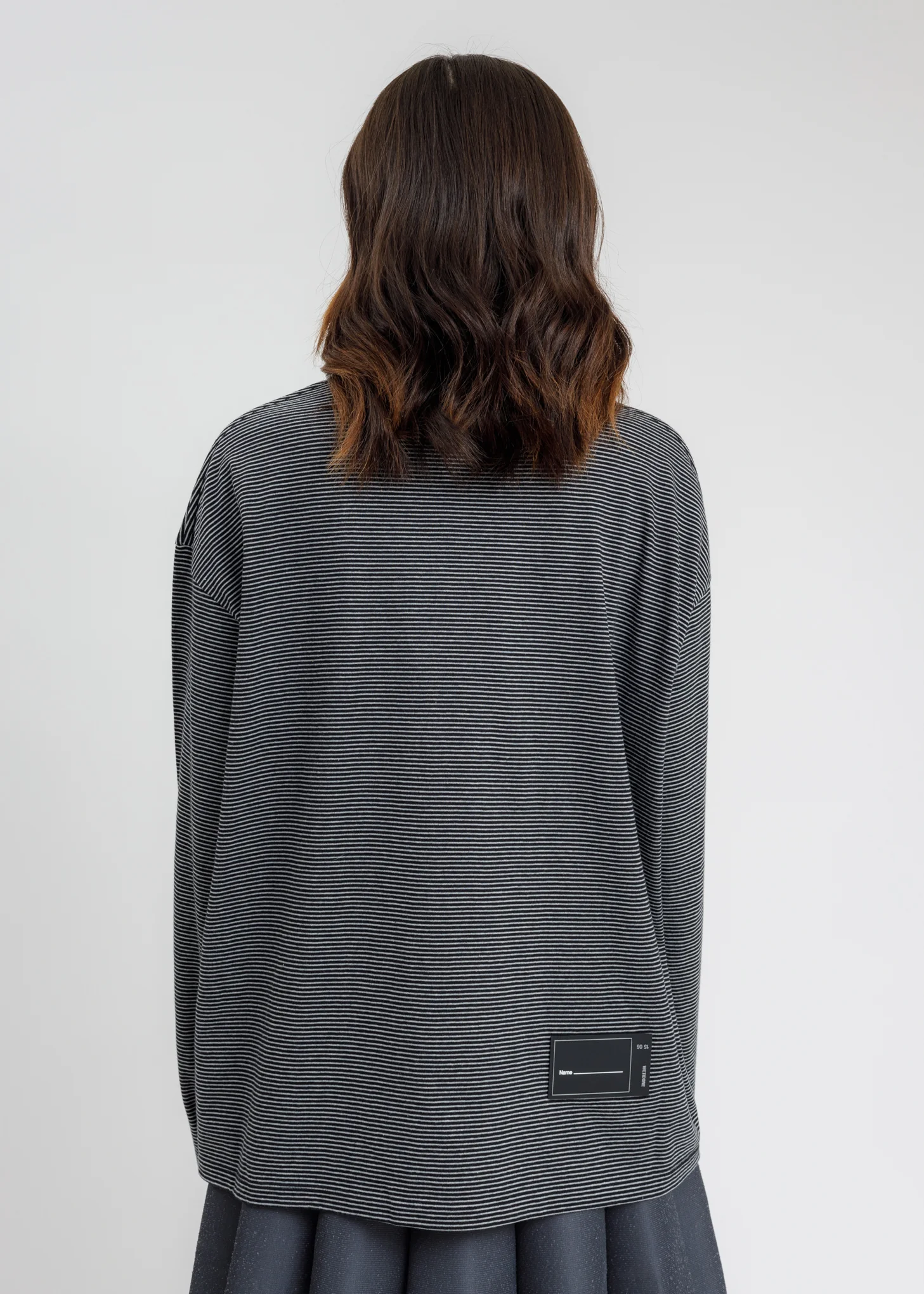 Black Striped Round Tee - Image 4