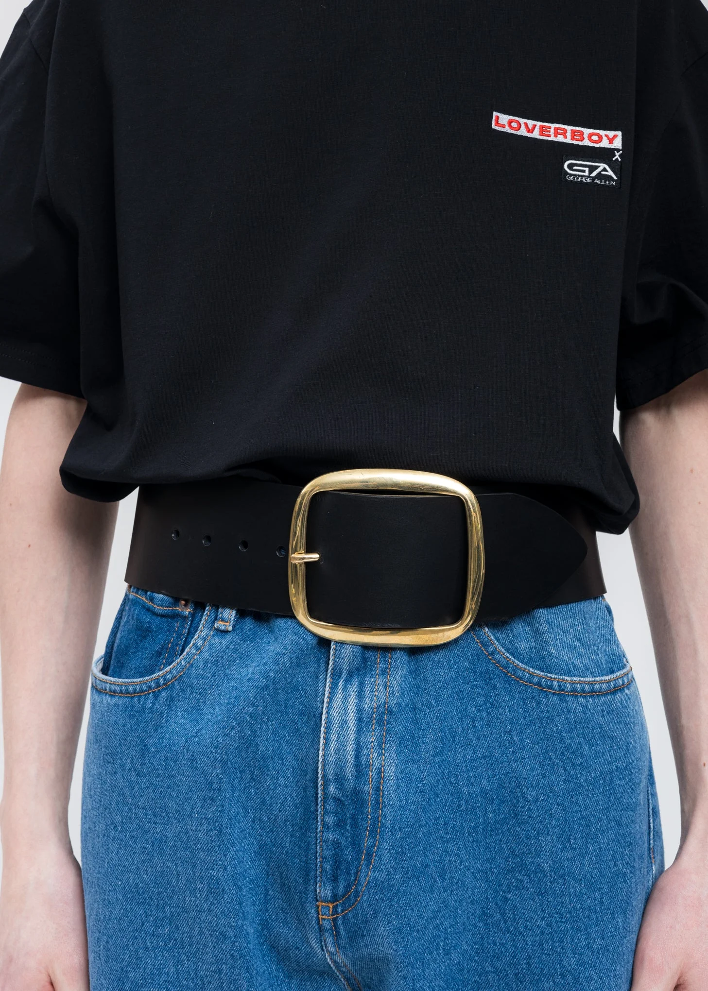 Black STUDDED SUPA Wide Belt - Image 5