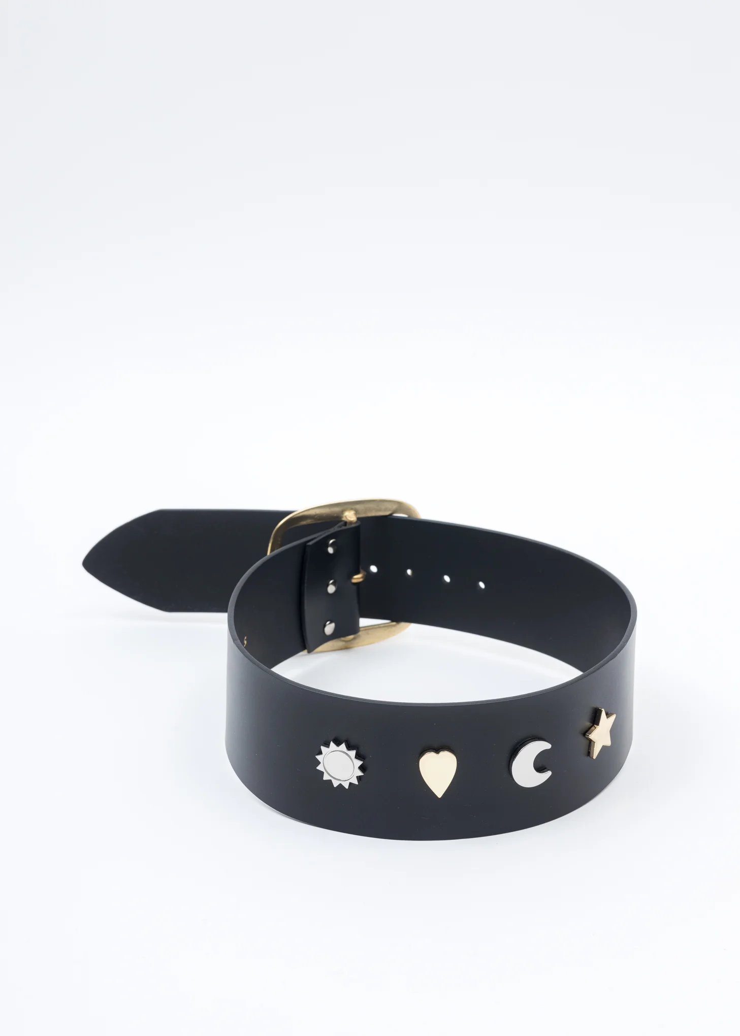 Black STUDDED SUPA Wide Belt - Image 3