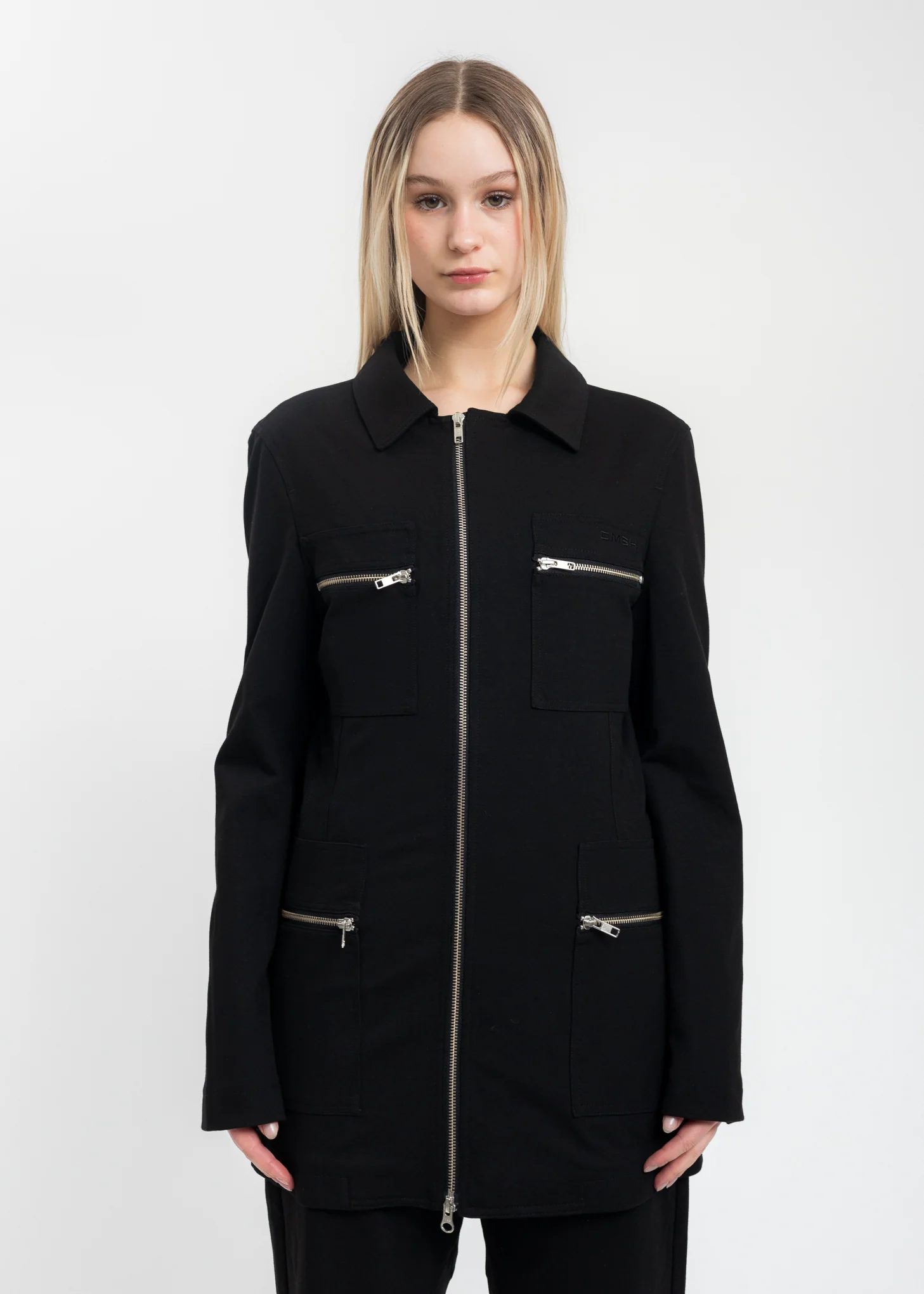 Black Suit Jacket With Zip