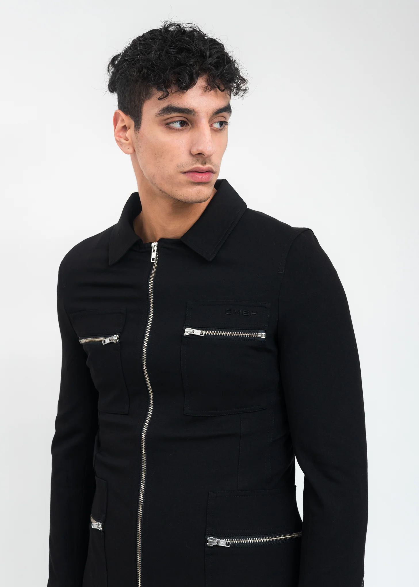 Black Suit Jacket With Zip - Image 5