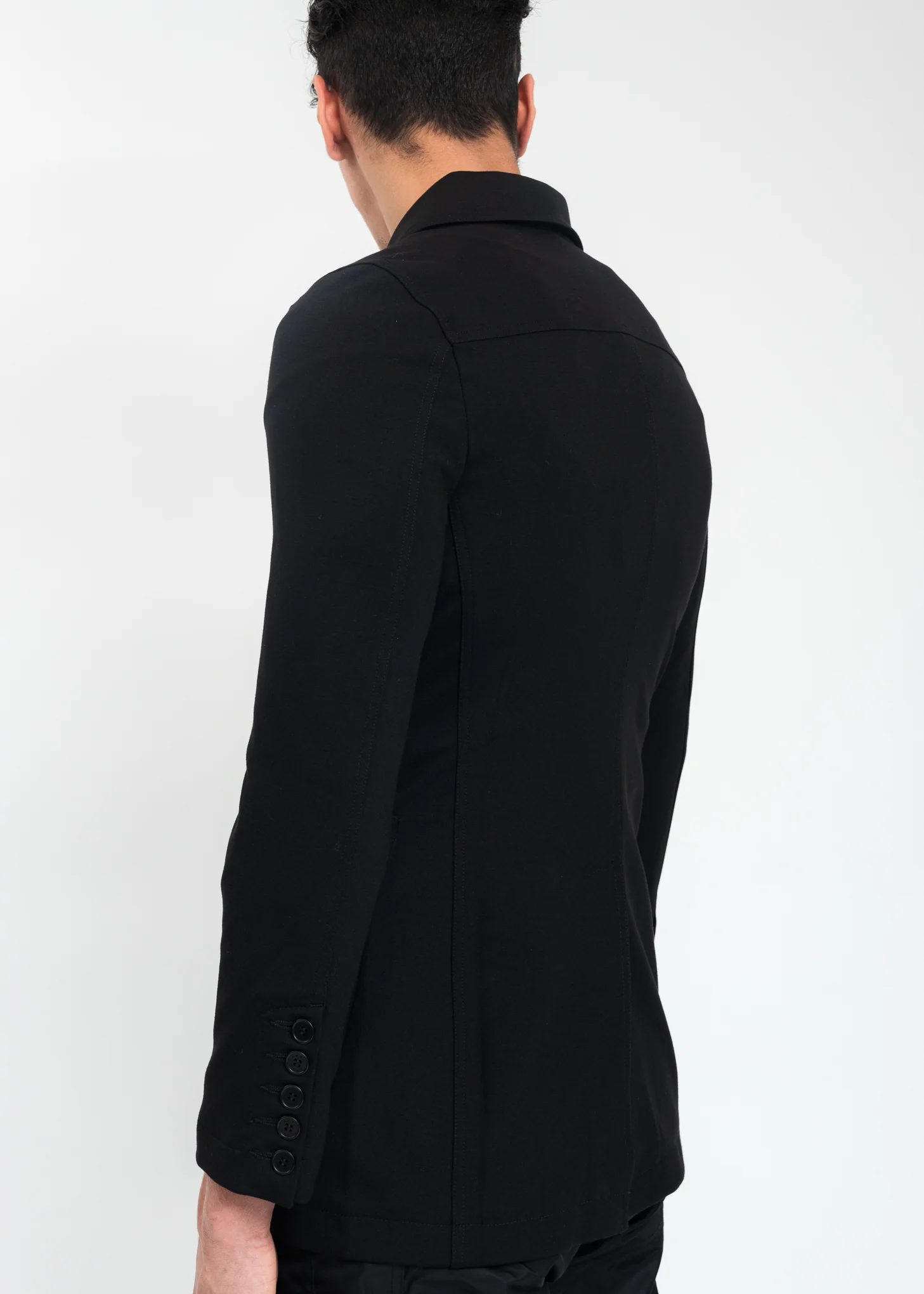 Black Suit Jacket With Zip - Image 6