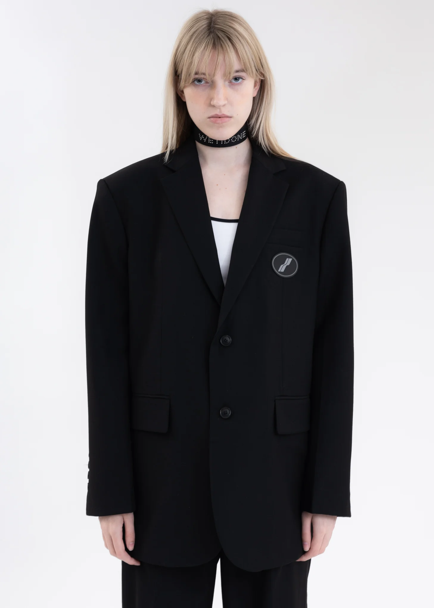 Black Suit Logo Blazer