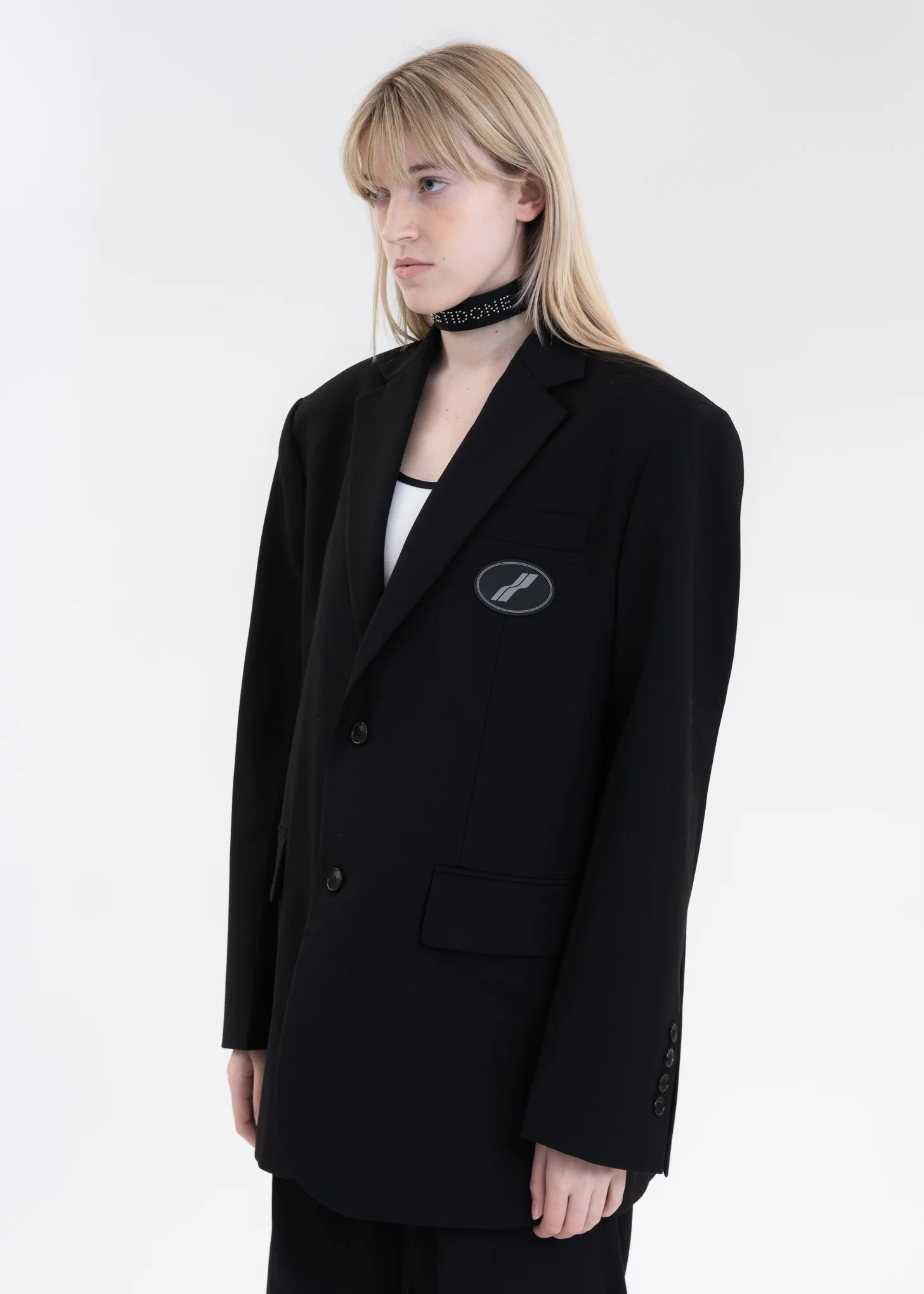 Black Suit Logo Blazer - Image 2
