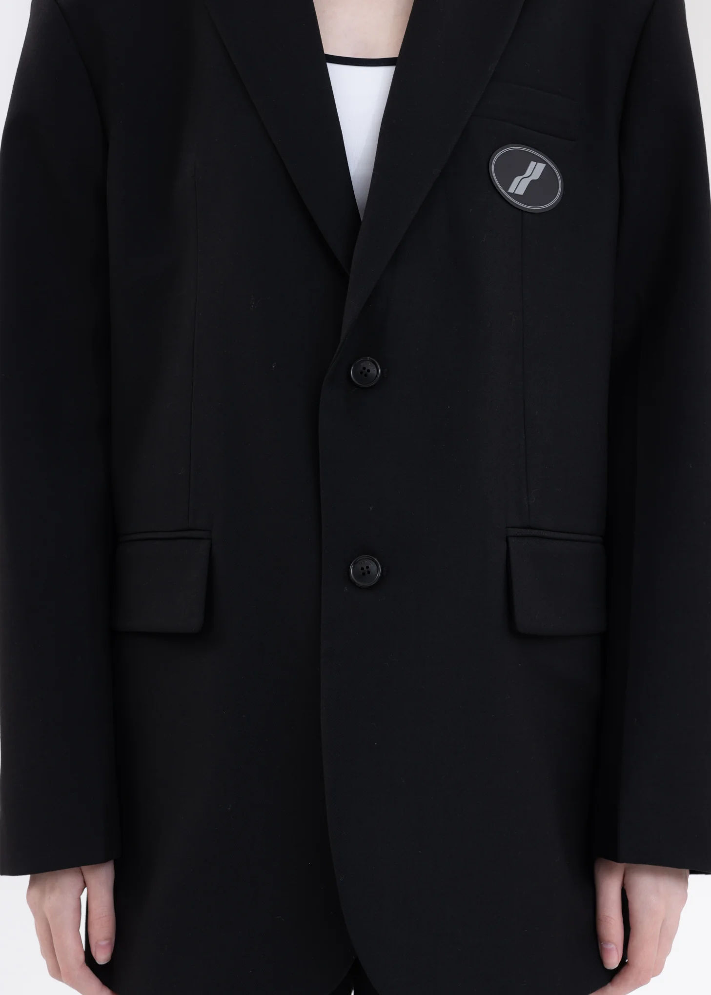 Black Suit Logo Blazer - Image 4