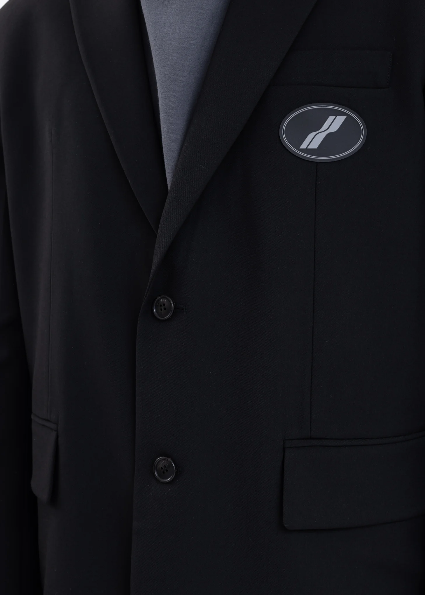Black Suit Logo Blazer - Image 4