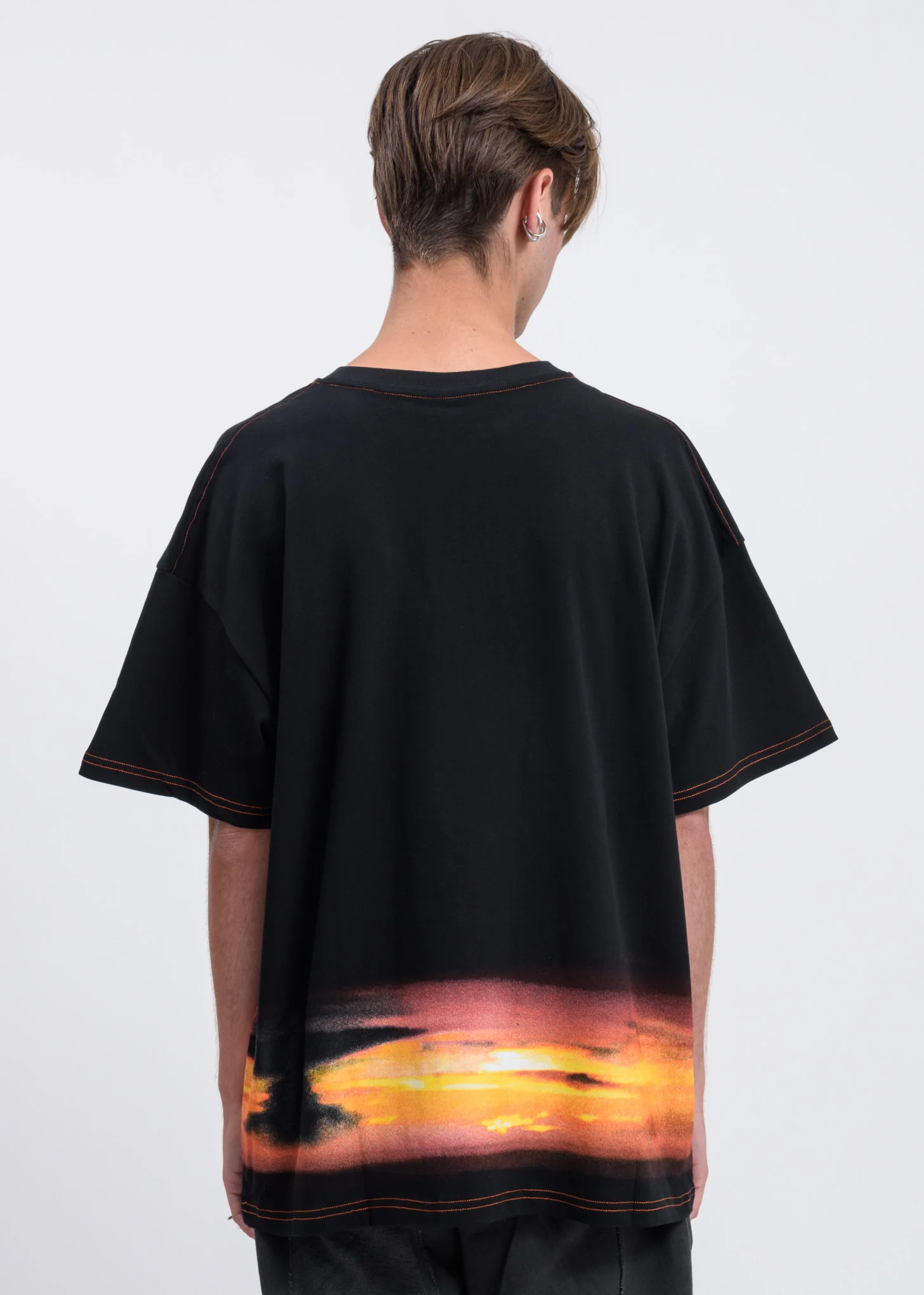 Black Sunset Logo T-Shirt - Image 2