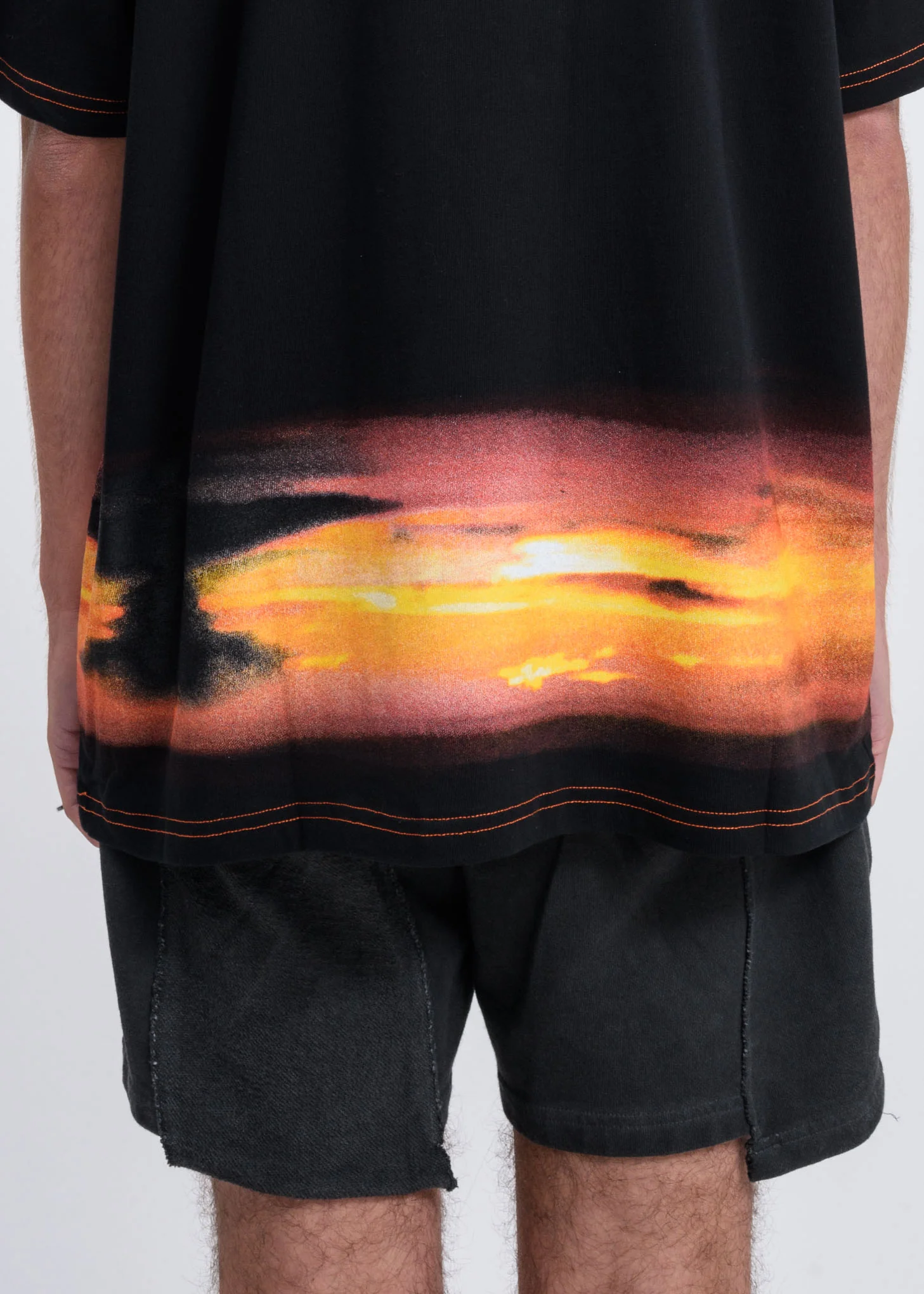Black Sunset Logo T-Shirt - Image 4