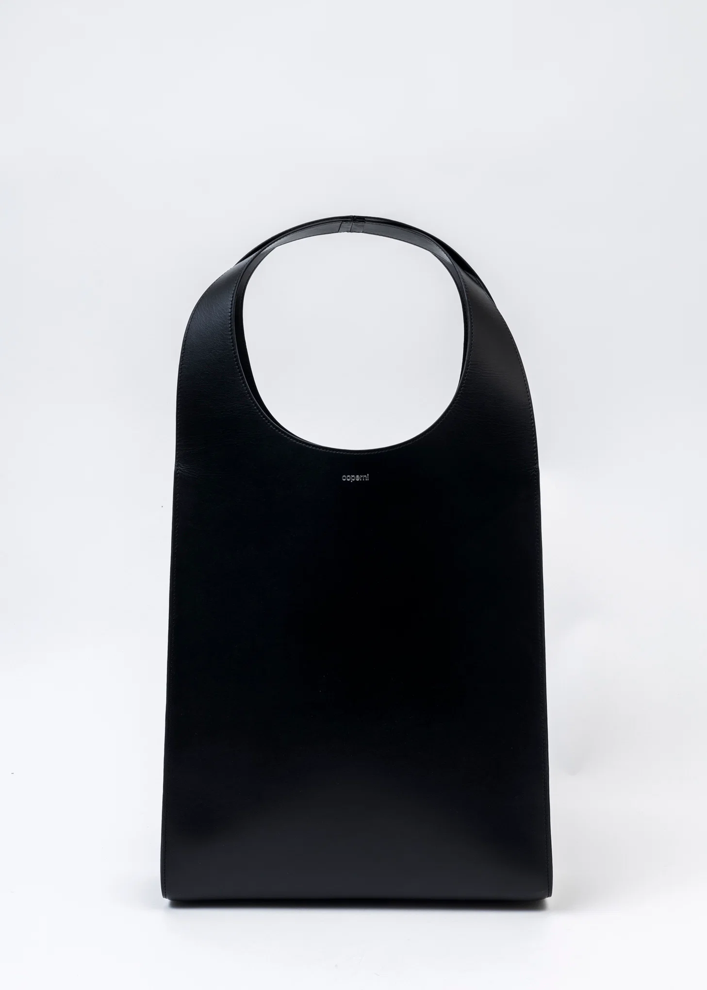 BLACK SWIPE TOTE BAG