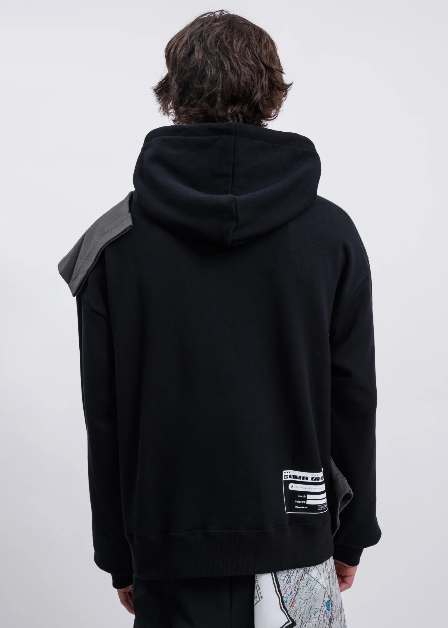 Black T-Shirt Docking Hoodie - Image 2