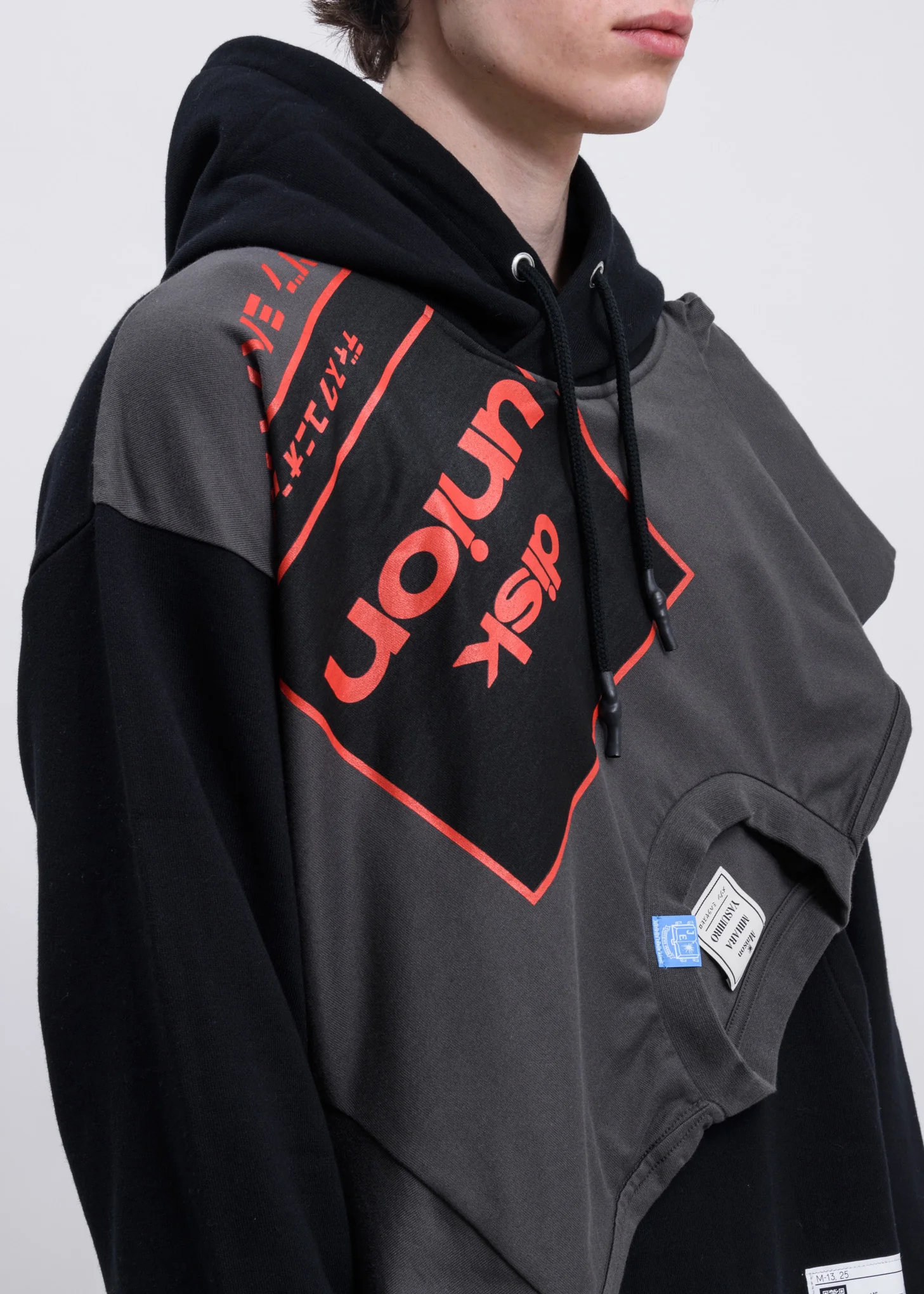Black T-Shirt Docking Hoodie - Image 3