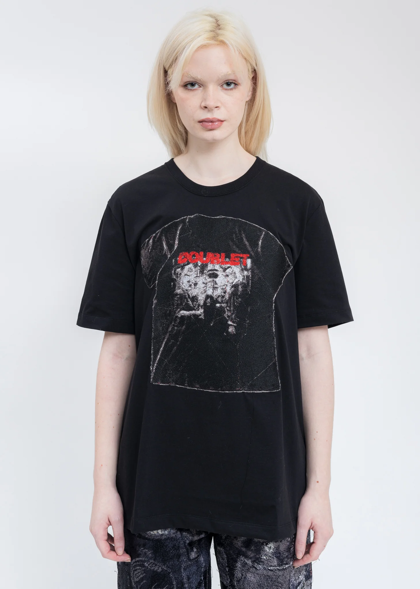Black PHOTO STITCH T-Shirt
