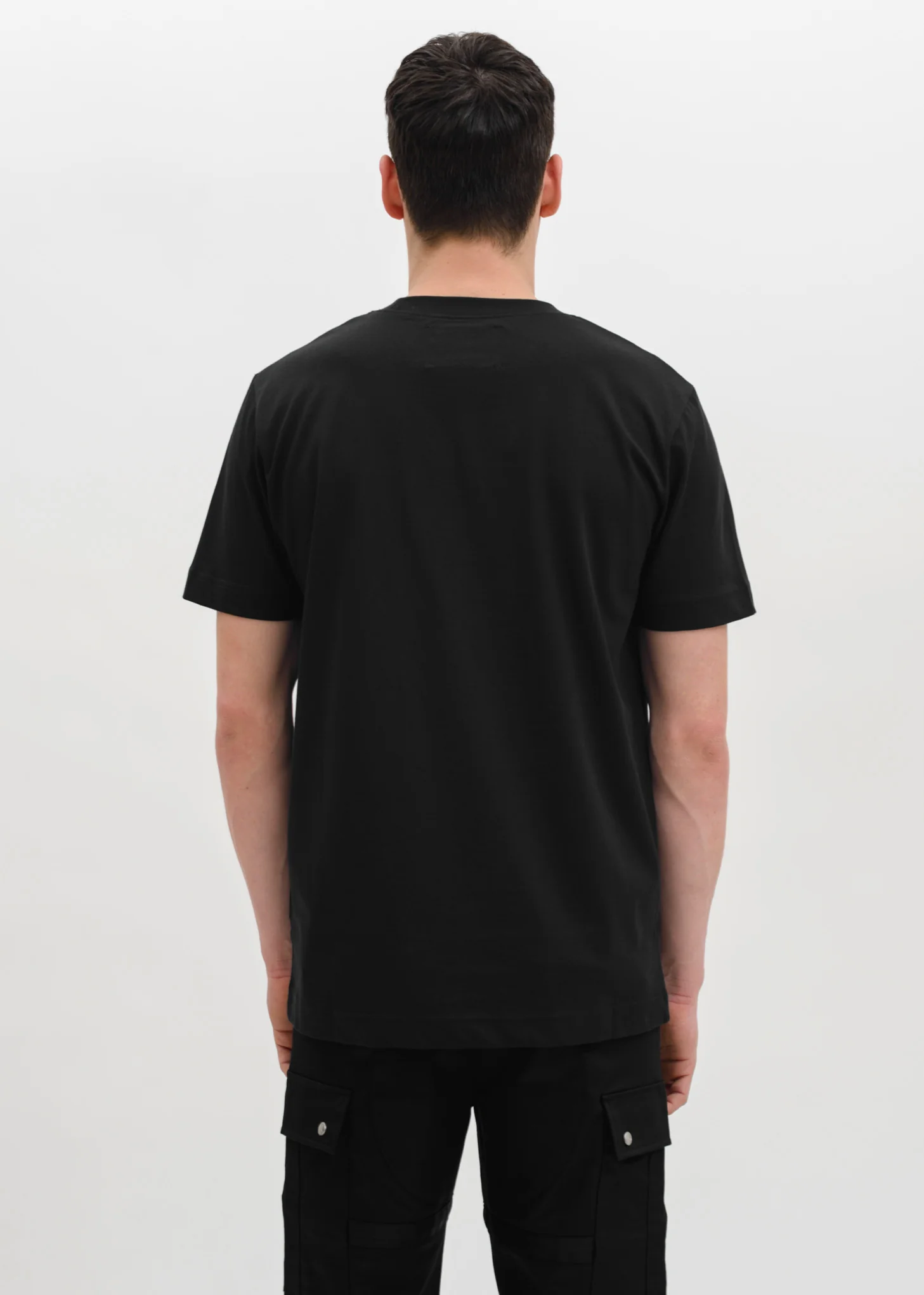 Black T-Shirt w/ PVC Pocket - Image 3