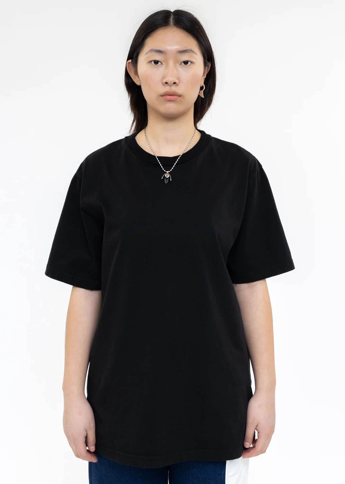 Black T-Shirt With Multi Labels