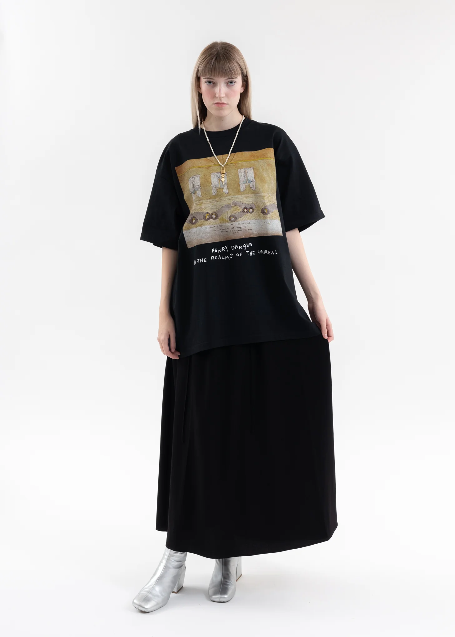 Black T-Shirts - Girls Rolled Up In Carpets KIDILL × Henry Darger Collaboration - Image 5