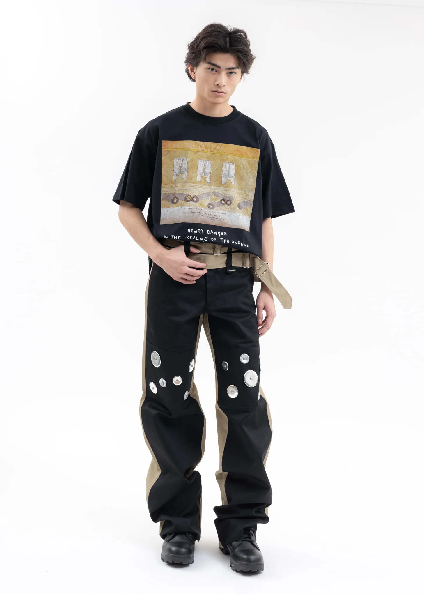Black T-Shirts - Girls Rolled Up In Carpets KIDILL × Henry Darger Collaboration - Image 5
