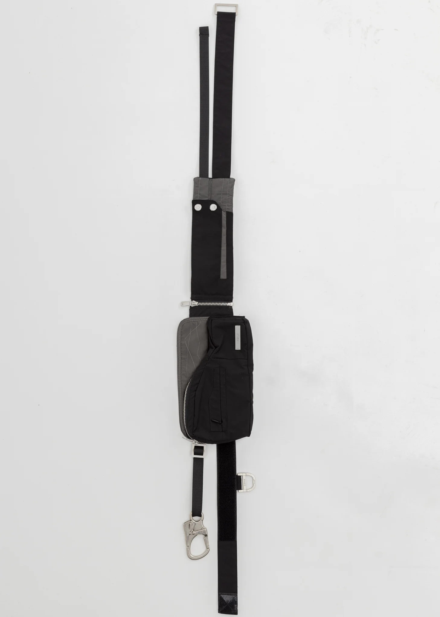 Black Tactical Double Bands Belt Bag