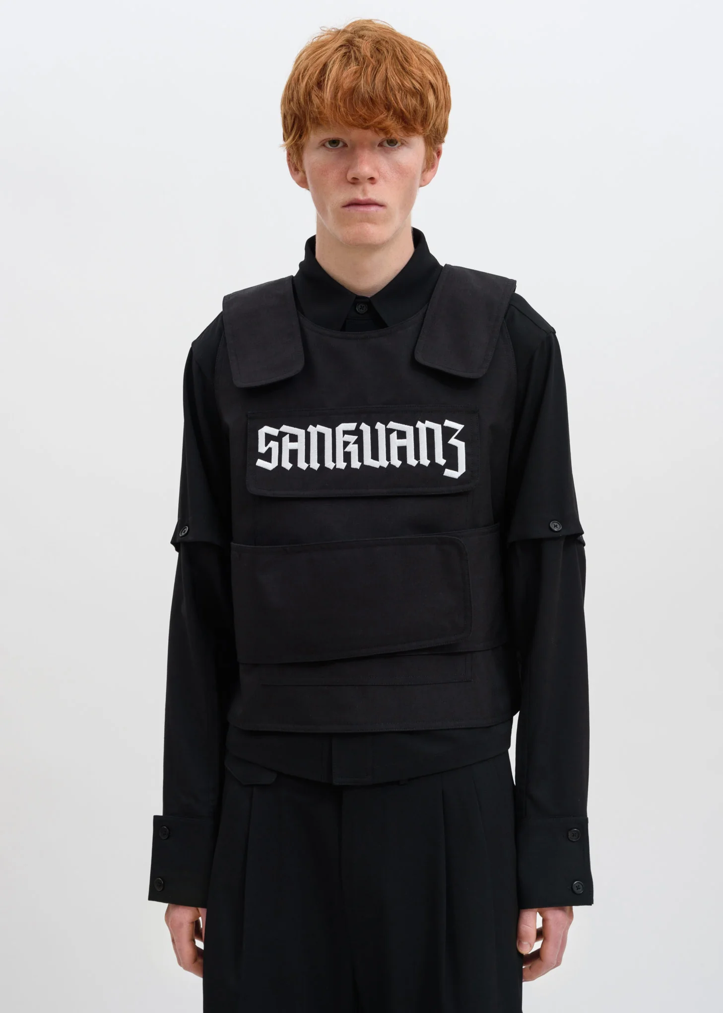 Black Tactical Logo Vest