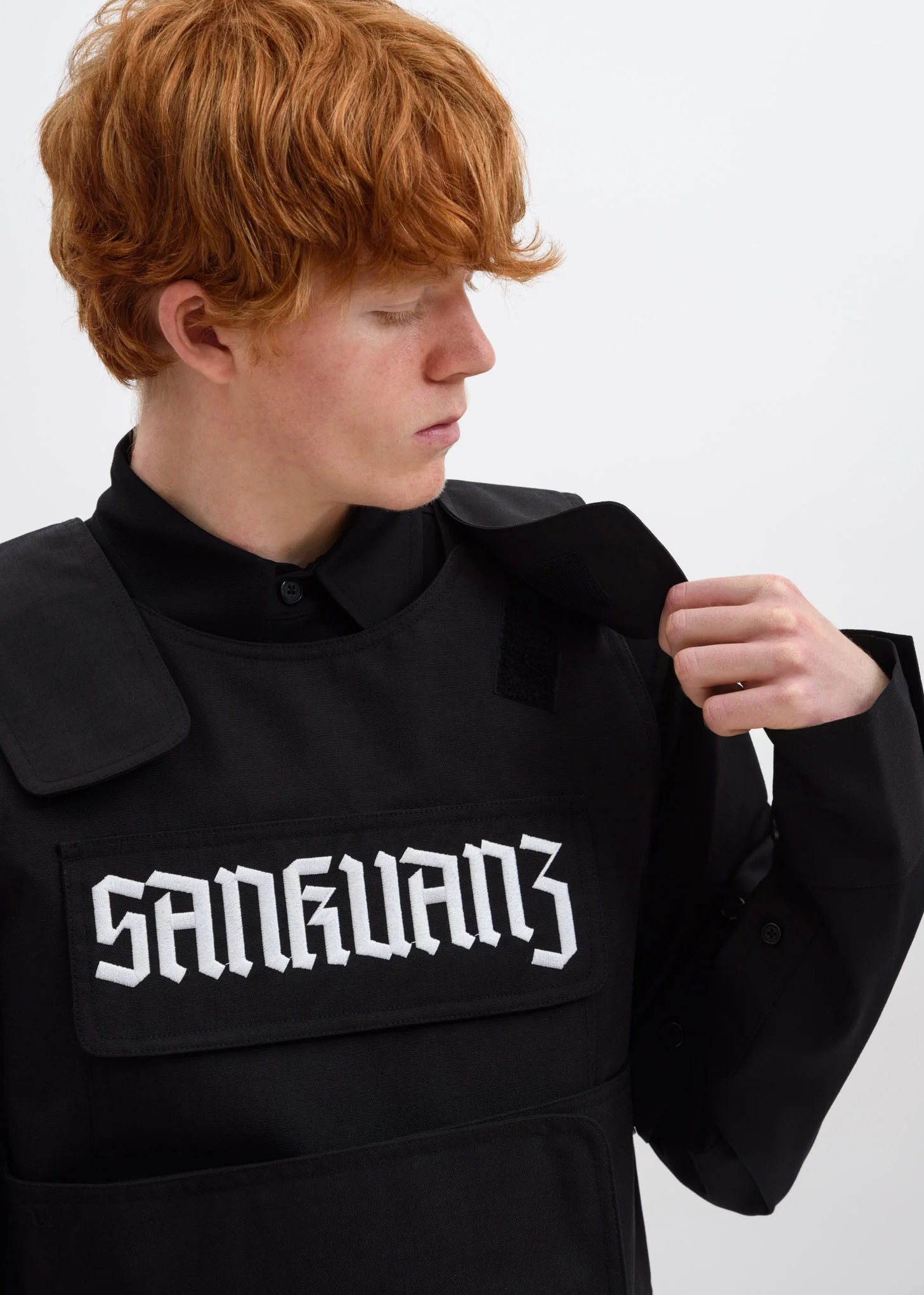 Black Tactical Logo Vest - Image 5