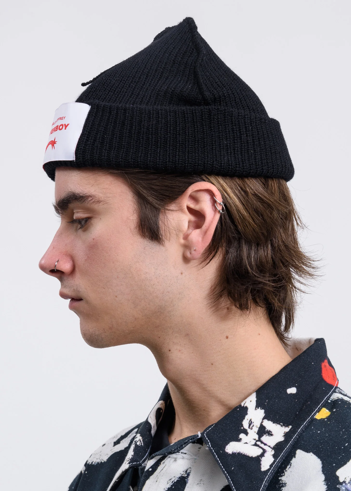 Black Tag Beanie - Image 2