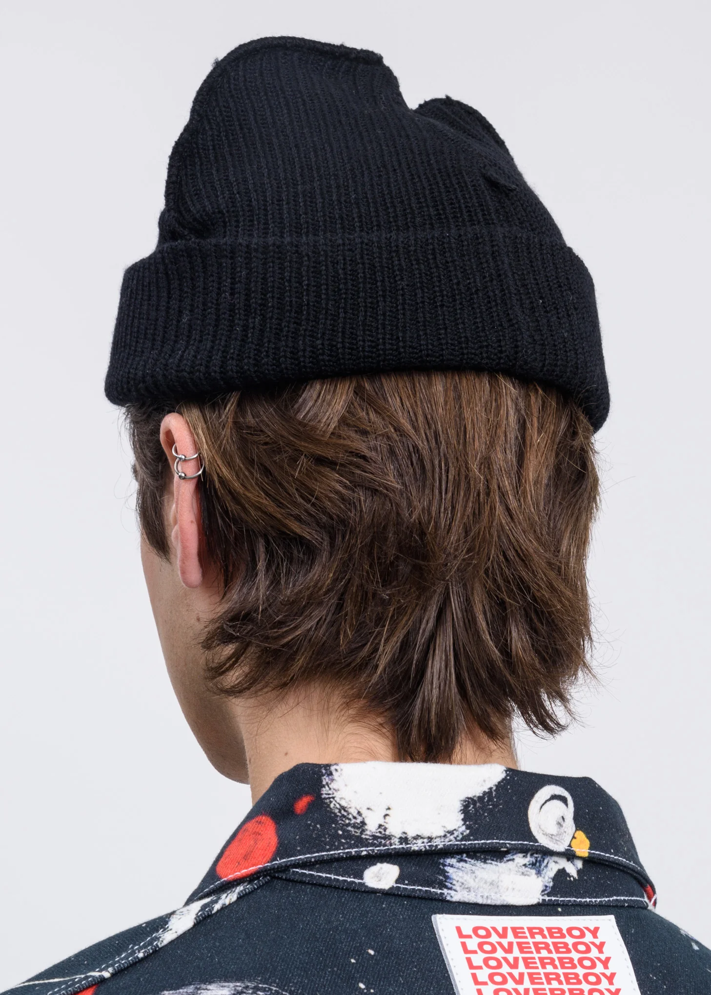 Black Tag Beanie - Image 3