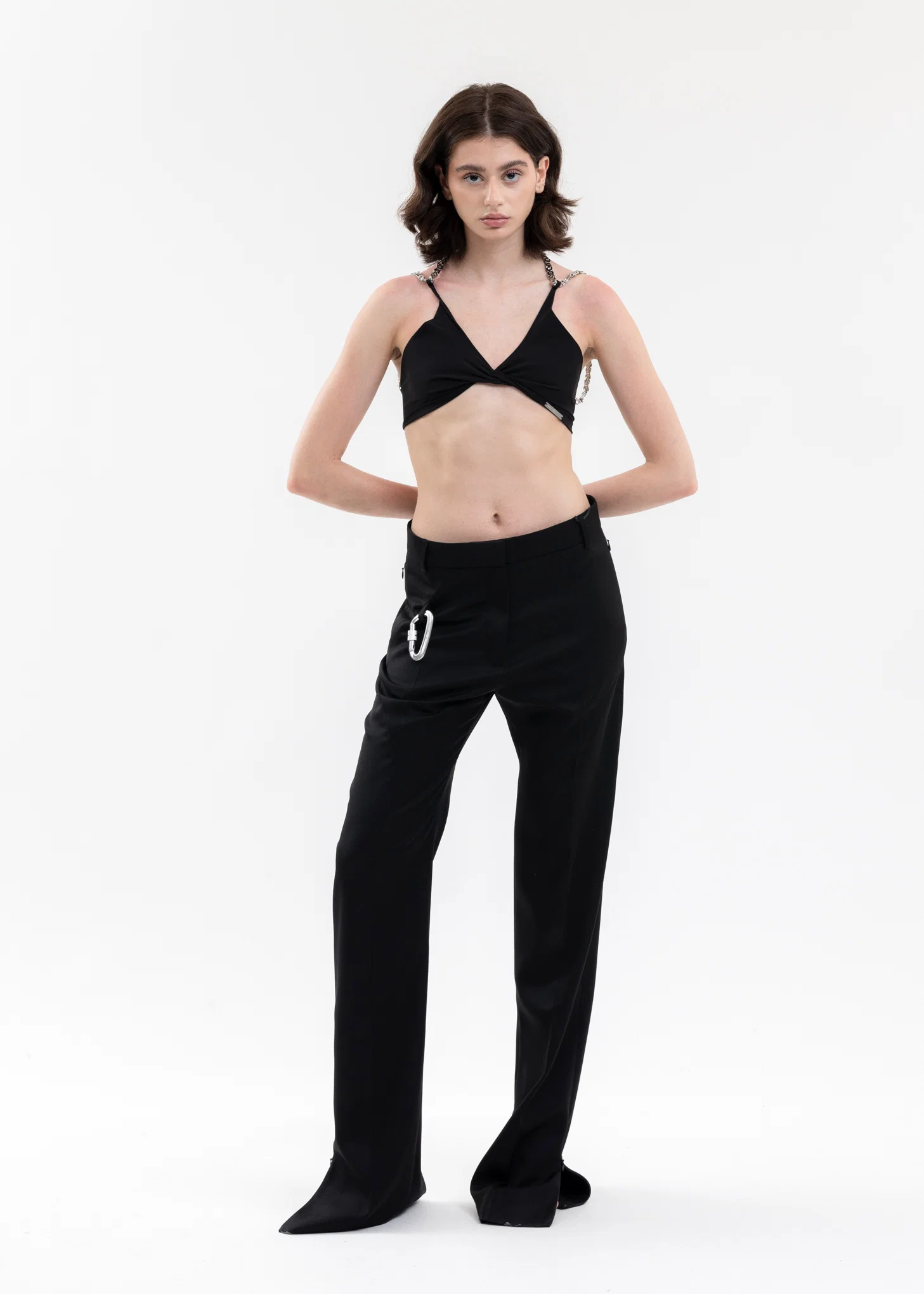 BLACK TAILORED PANTS - Image 6