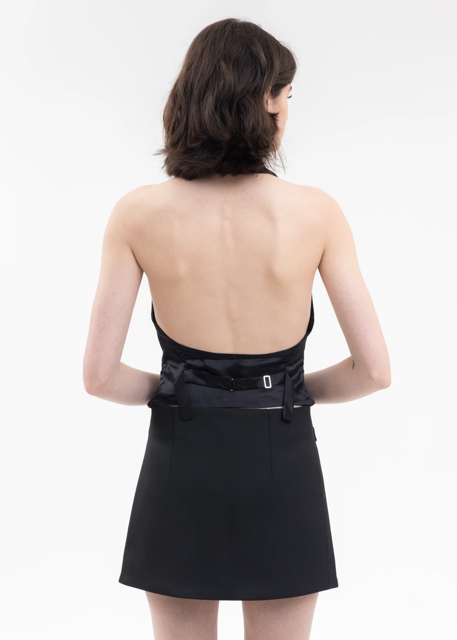 BLACK TAILORED VEST - Image 2