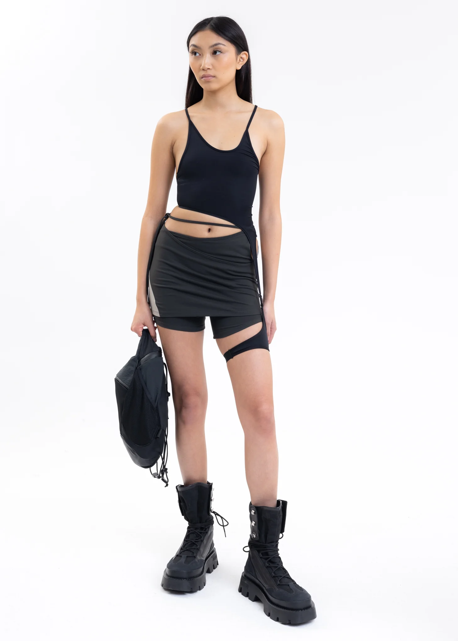 Black TANK TOP w/ GARTER - Image 10