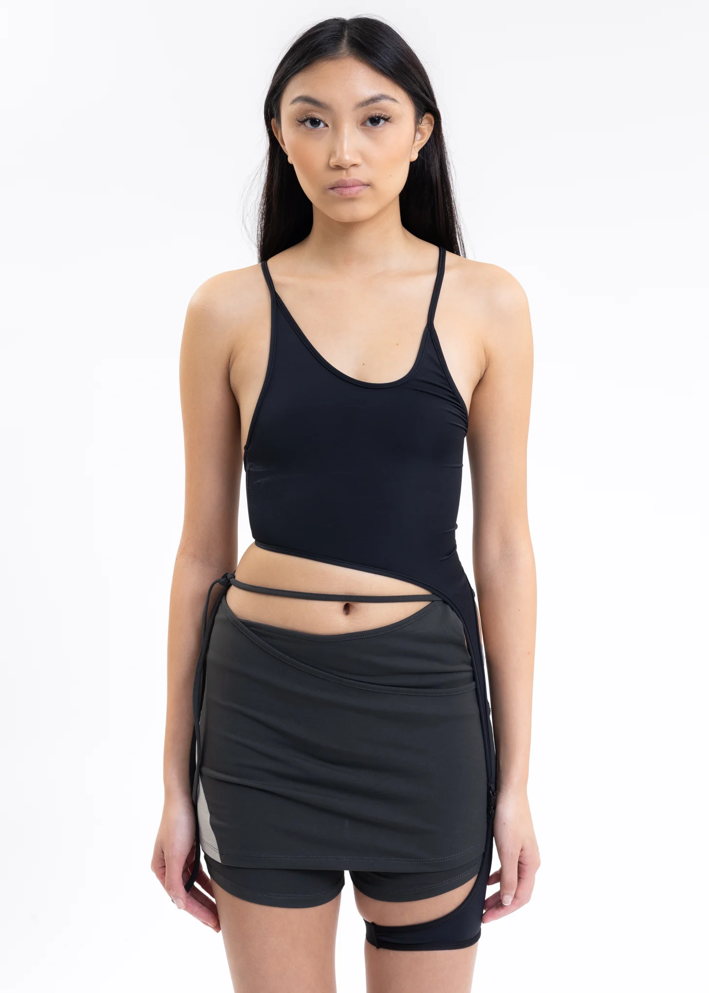 Black TANK TOP w/ GARTER - Image 7