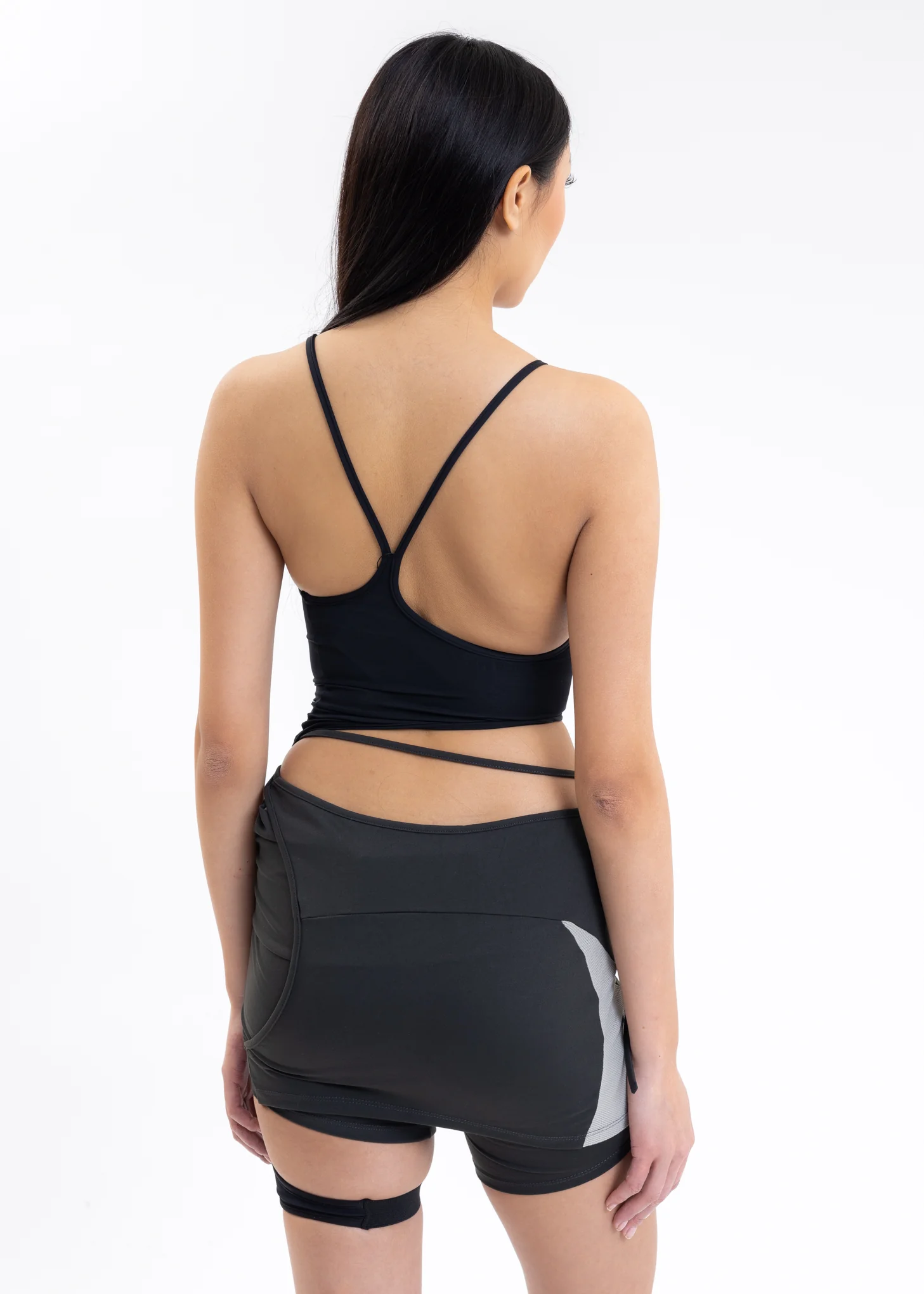 Black TANK TOP w/ GARTER - Image 8