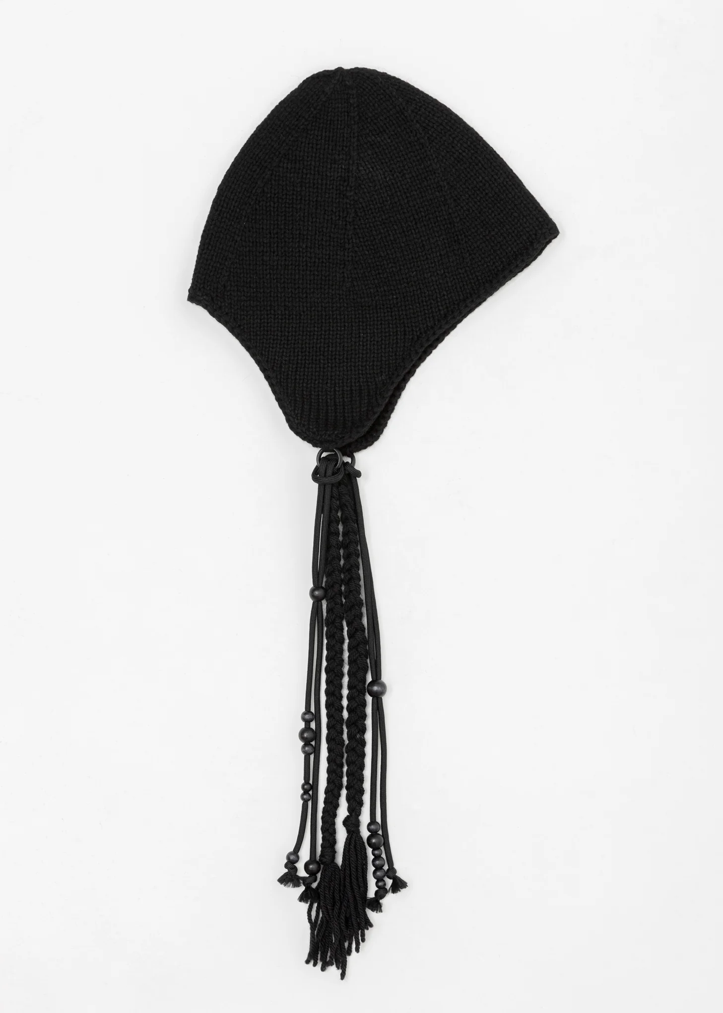 Black Tassel Beanie - Image 3