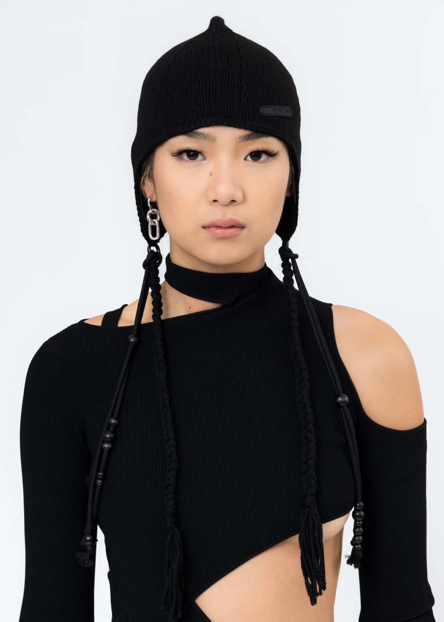 Black Tassel Beanie - Image 4