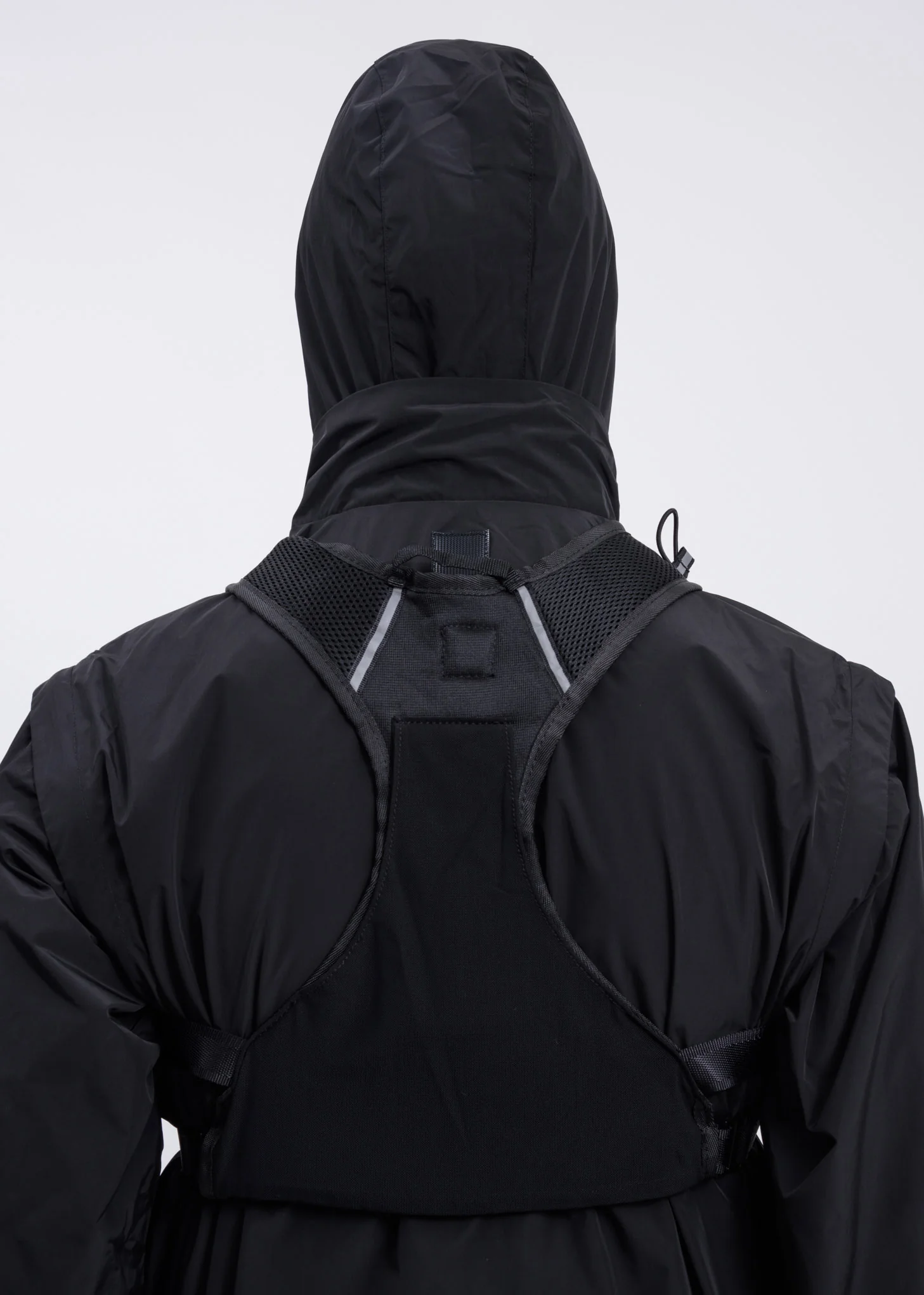 Black Technical Vest Jacket - Image 4