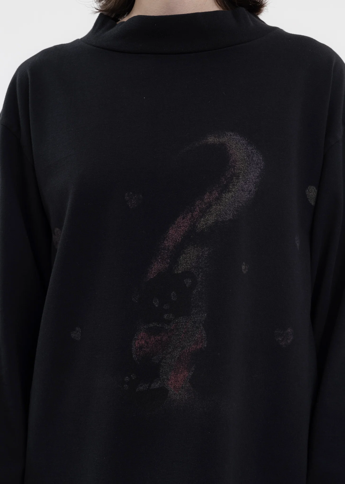 BLACK TEDDY BEAR PRINT WASHED T-SHIRT - Image 2