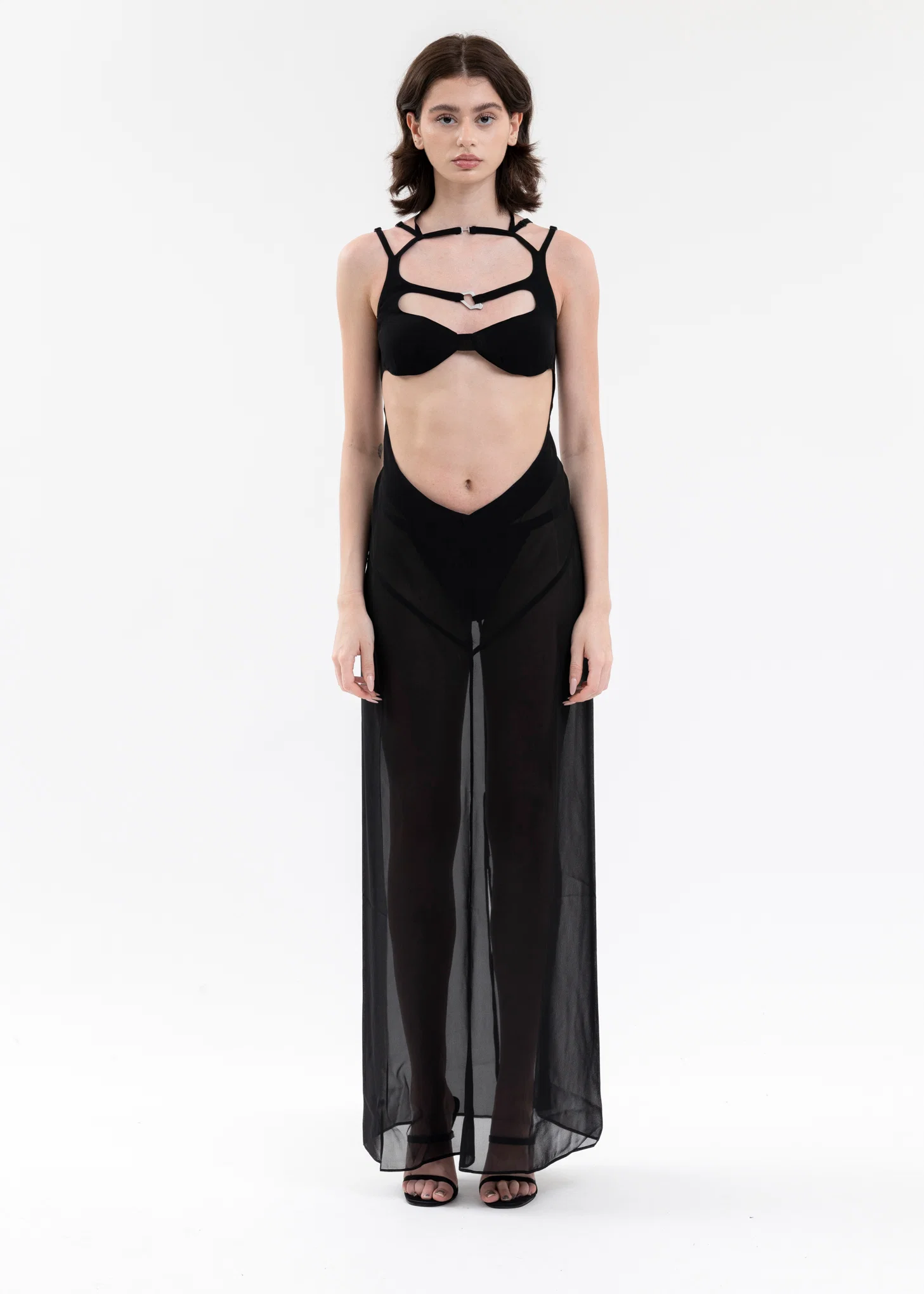 BLACK TENTULIA EVENING DRESS
