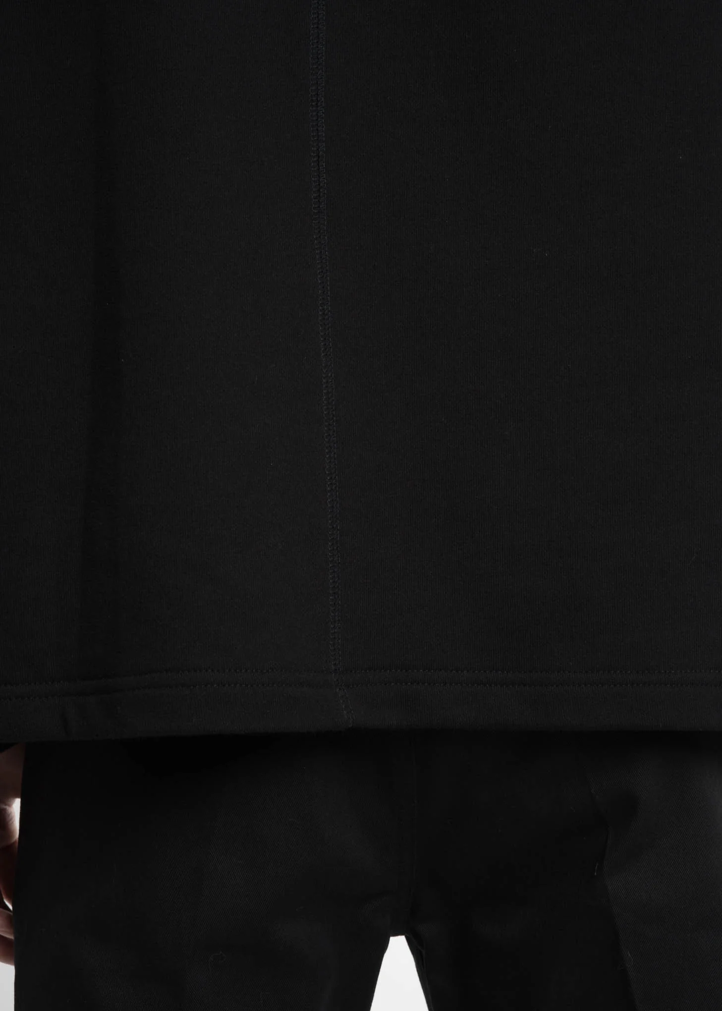 Black Terry Zip Turtle Neck - Image 7