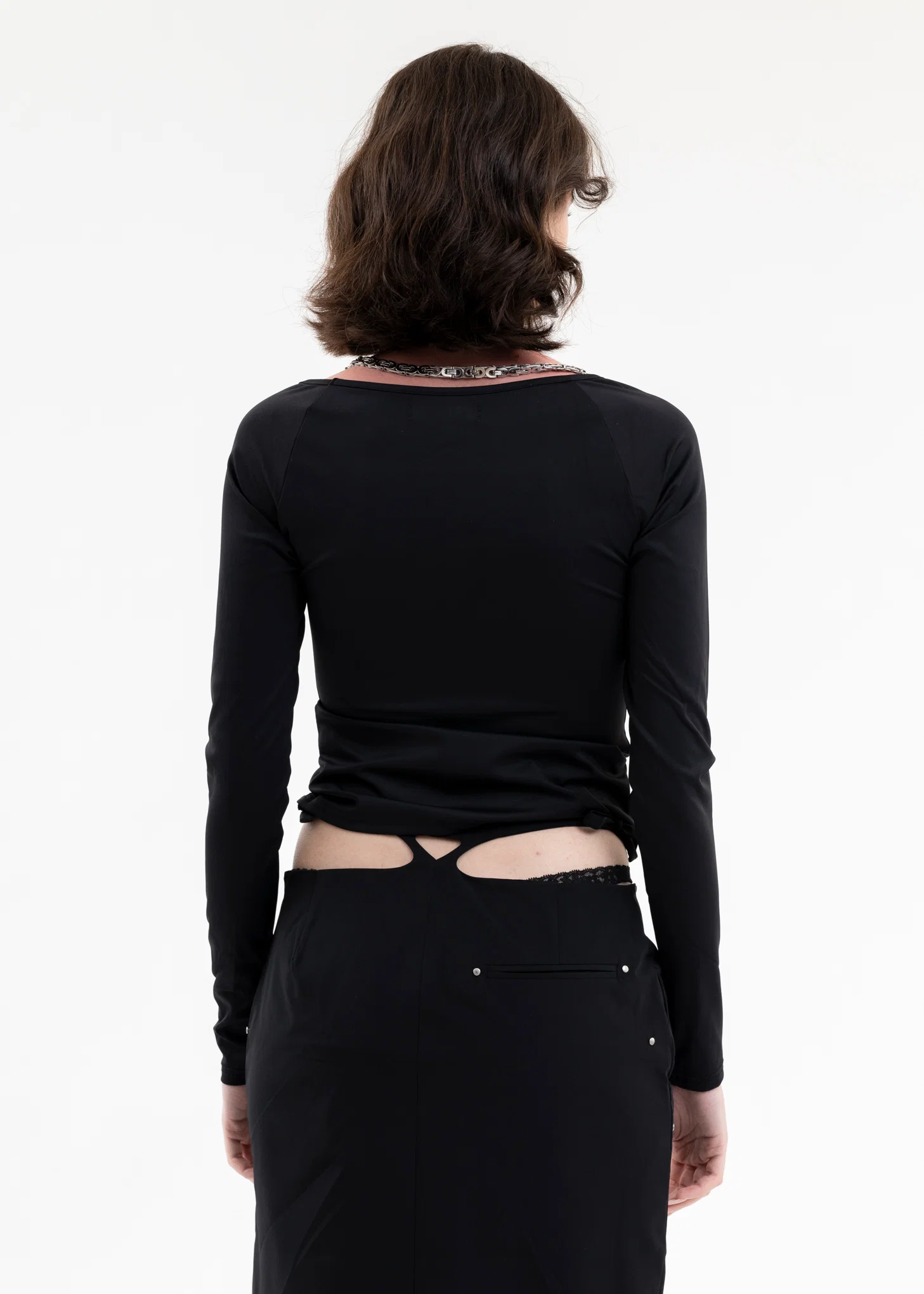 BLACK THALASSIC CHAIN TOP - Image 3