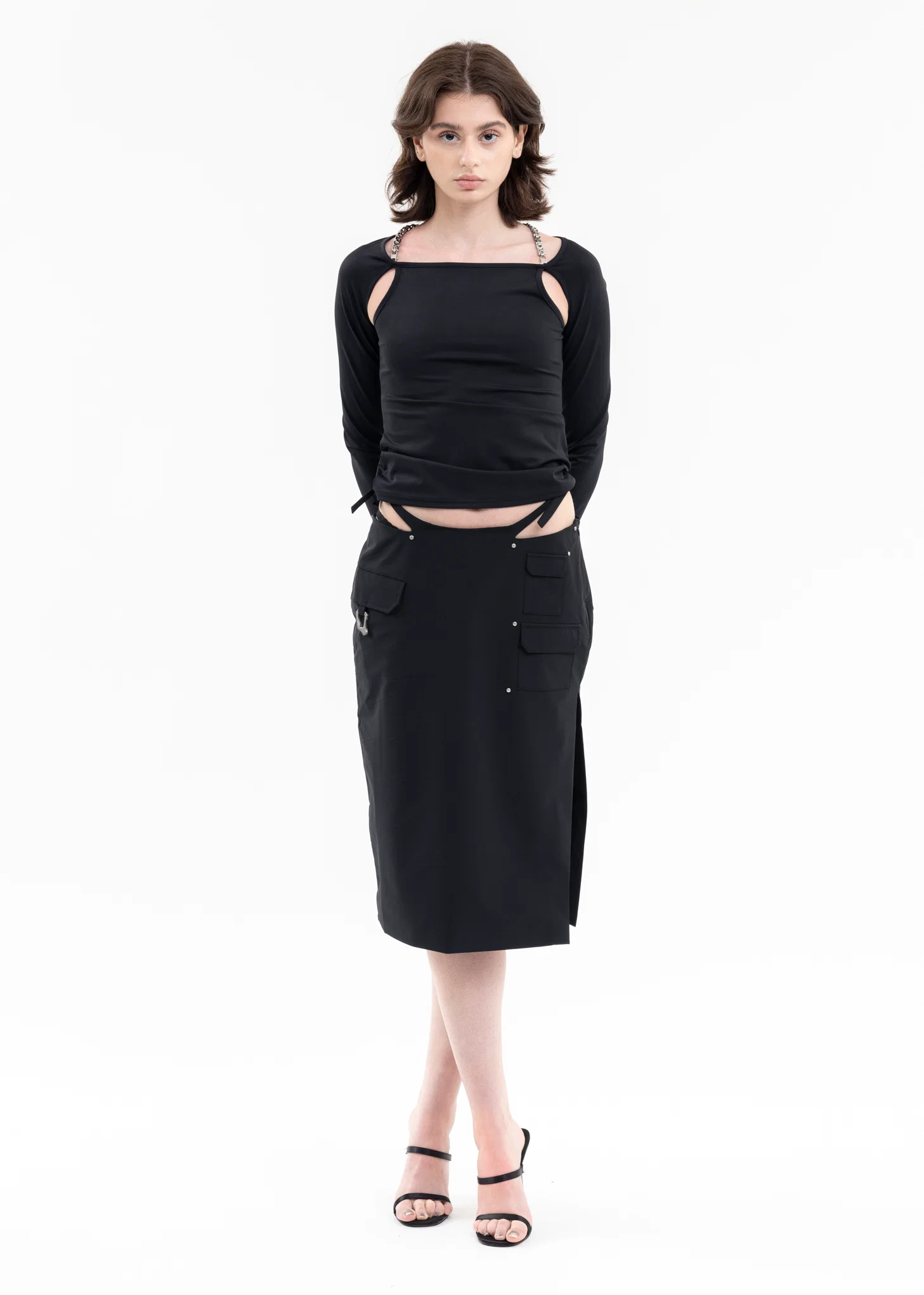 BLACK THALASSIC CHAIN TOP - Image 5
