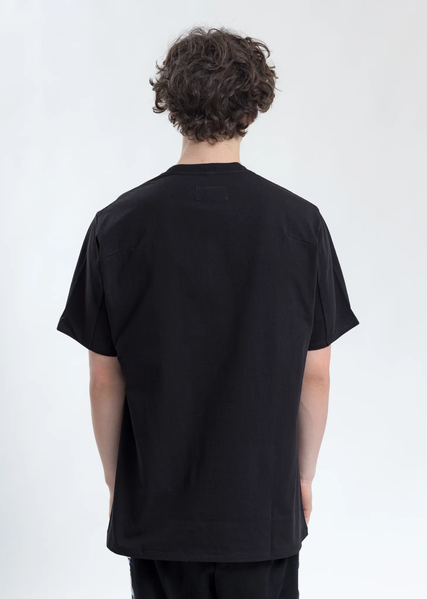 Black Thank You Fringe Embroidery T-Shirt - Image 3