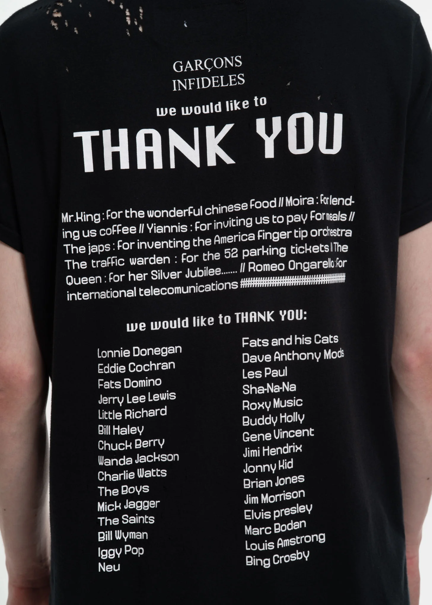 Black Thank You T-Shirt - Image 3