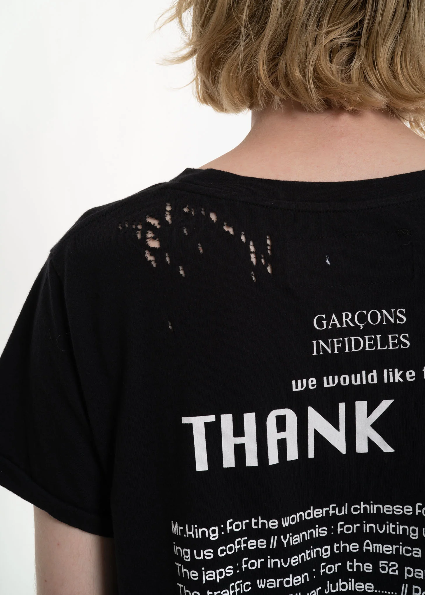 Black Thank You T-Shirt - Image 5