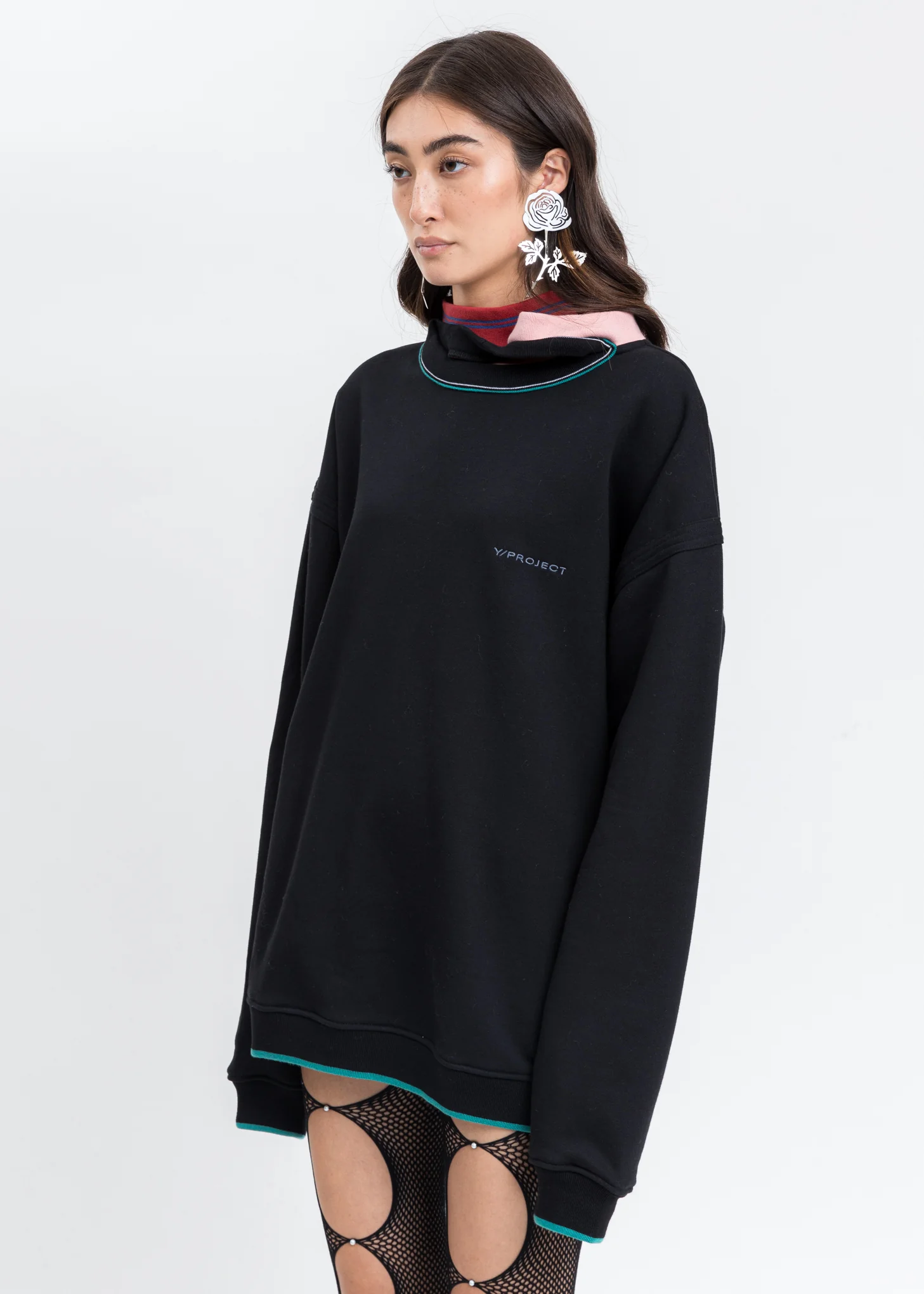 Black Three Neck Sweater - Image 3