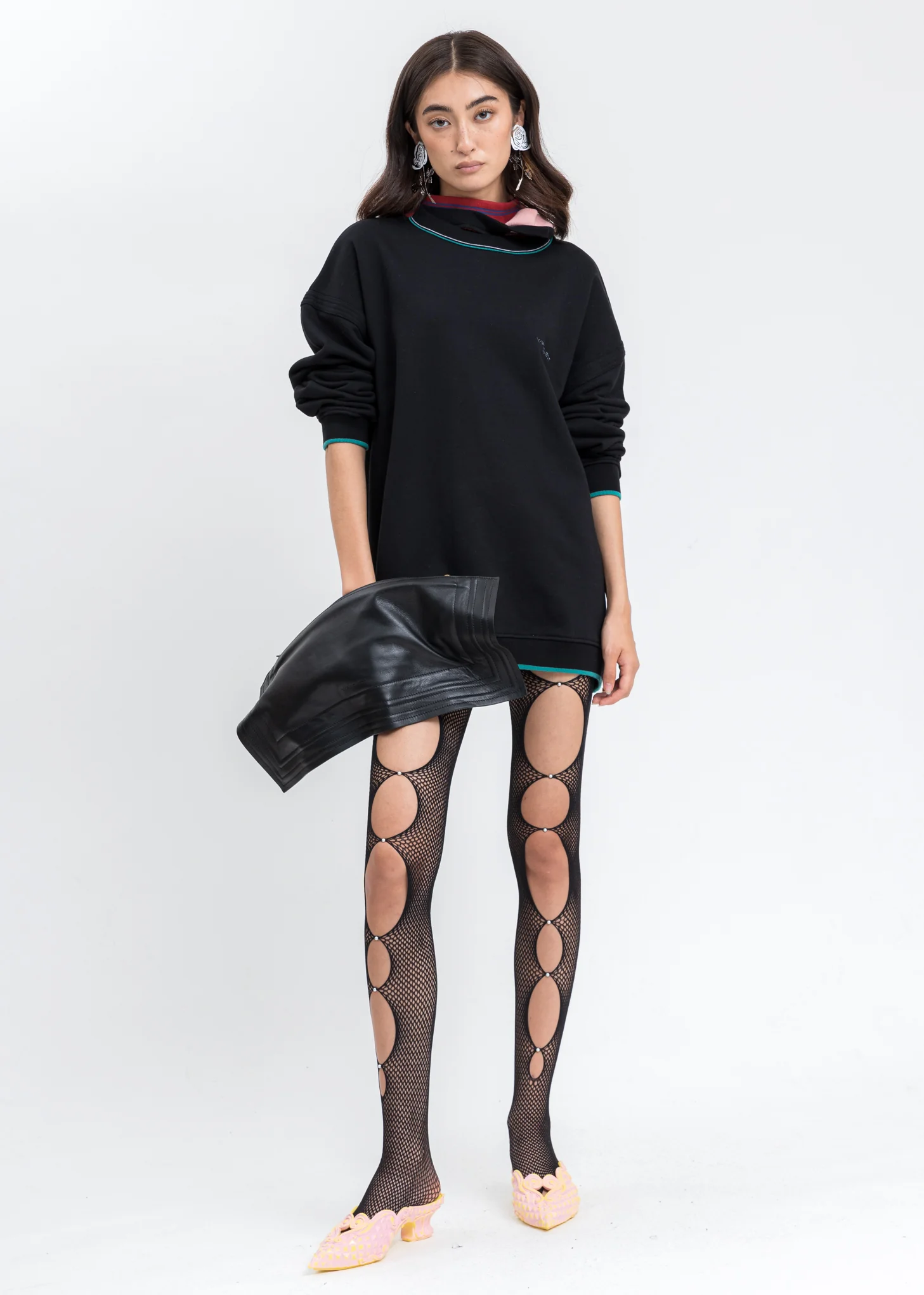 Black Three Neck Sweater - Image 5
