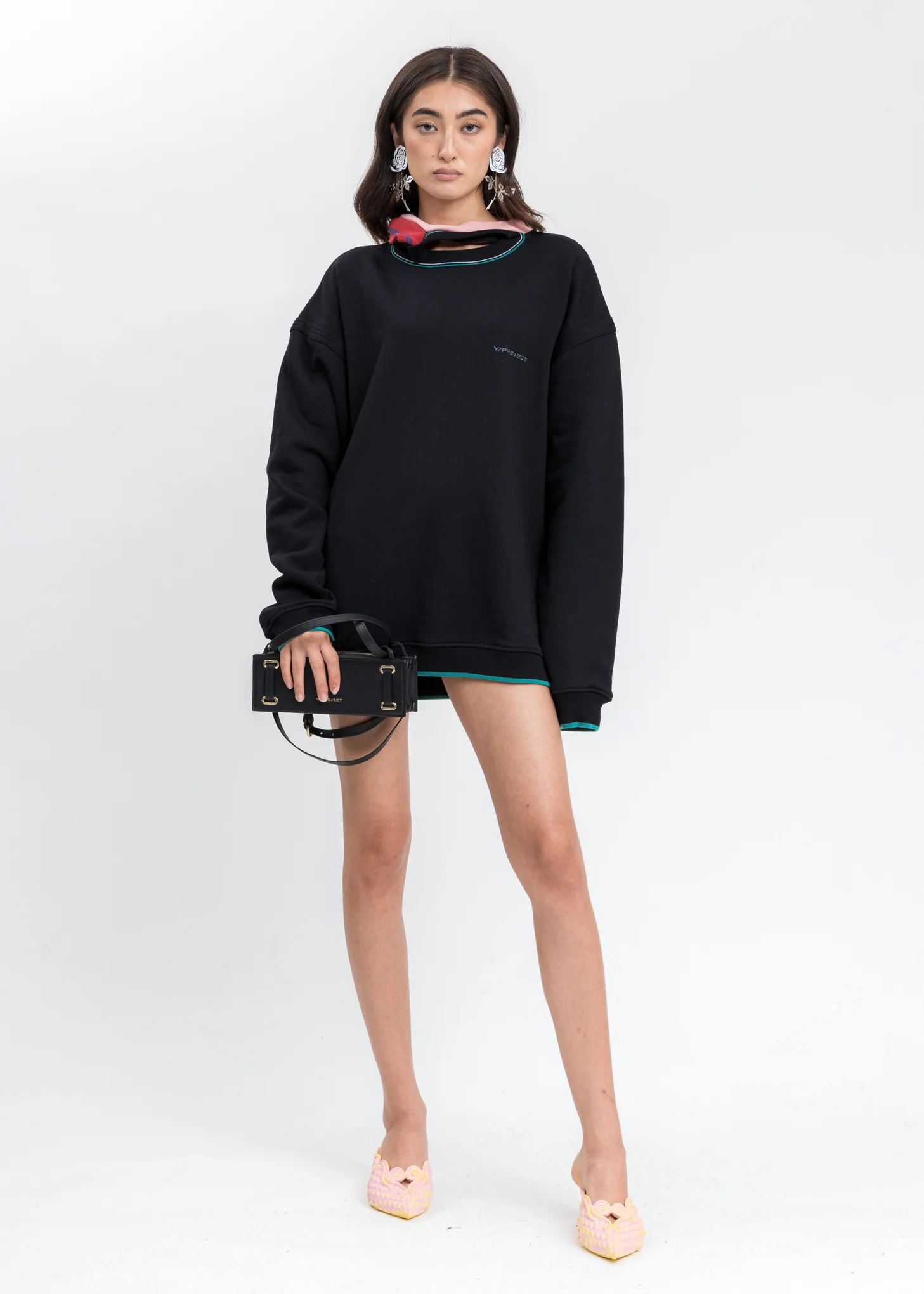 Black Three Neck Sweater - Image 9