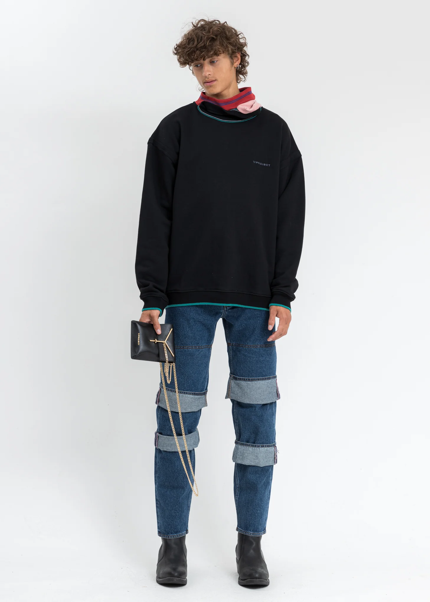 Black Three Neck Sweater - Image 5