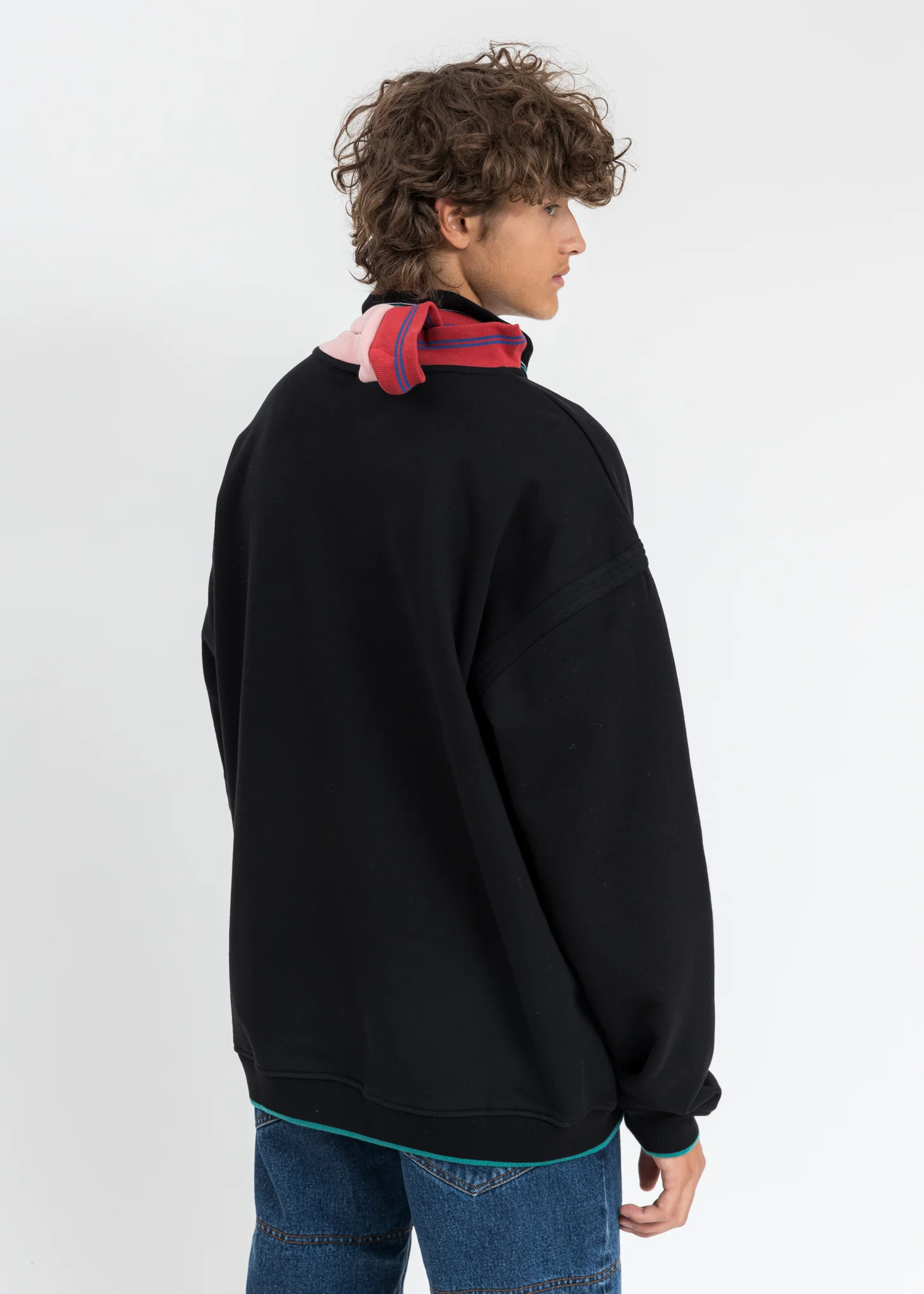 Black Three Neck Sweater - Image 7