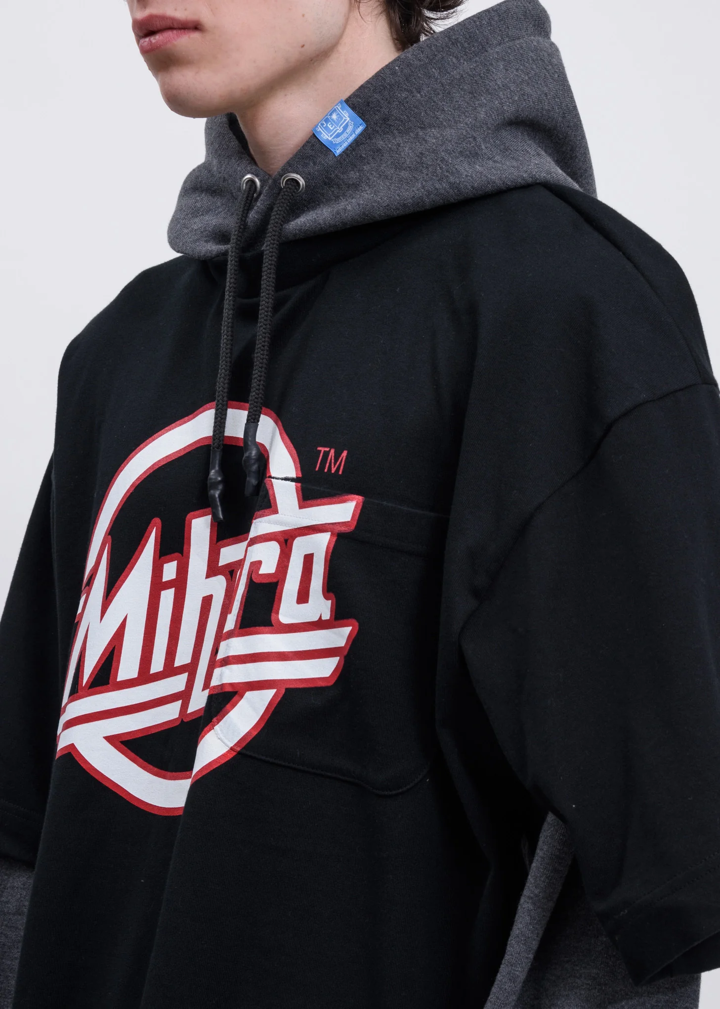 Black Three Sleeves Hoodie - Image 2