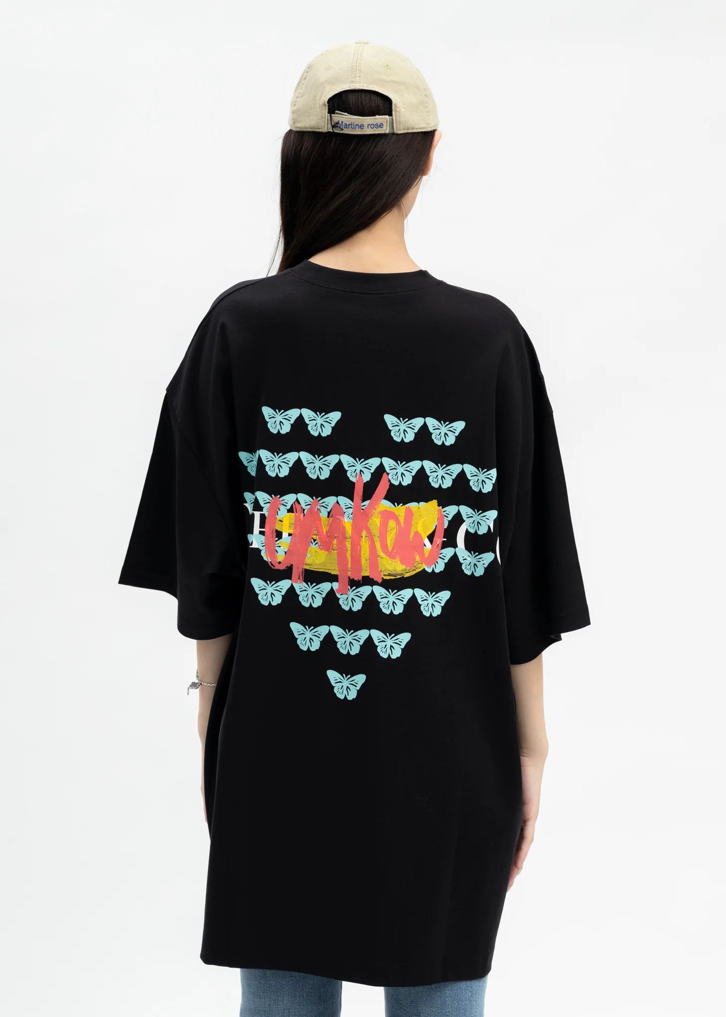 BLACK TIFFANY BUTTERFLY T-SHIRT - Image 2
